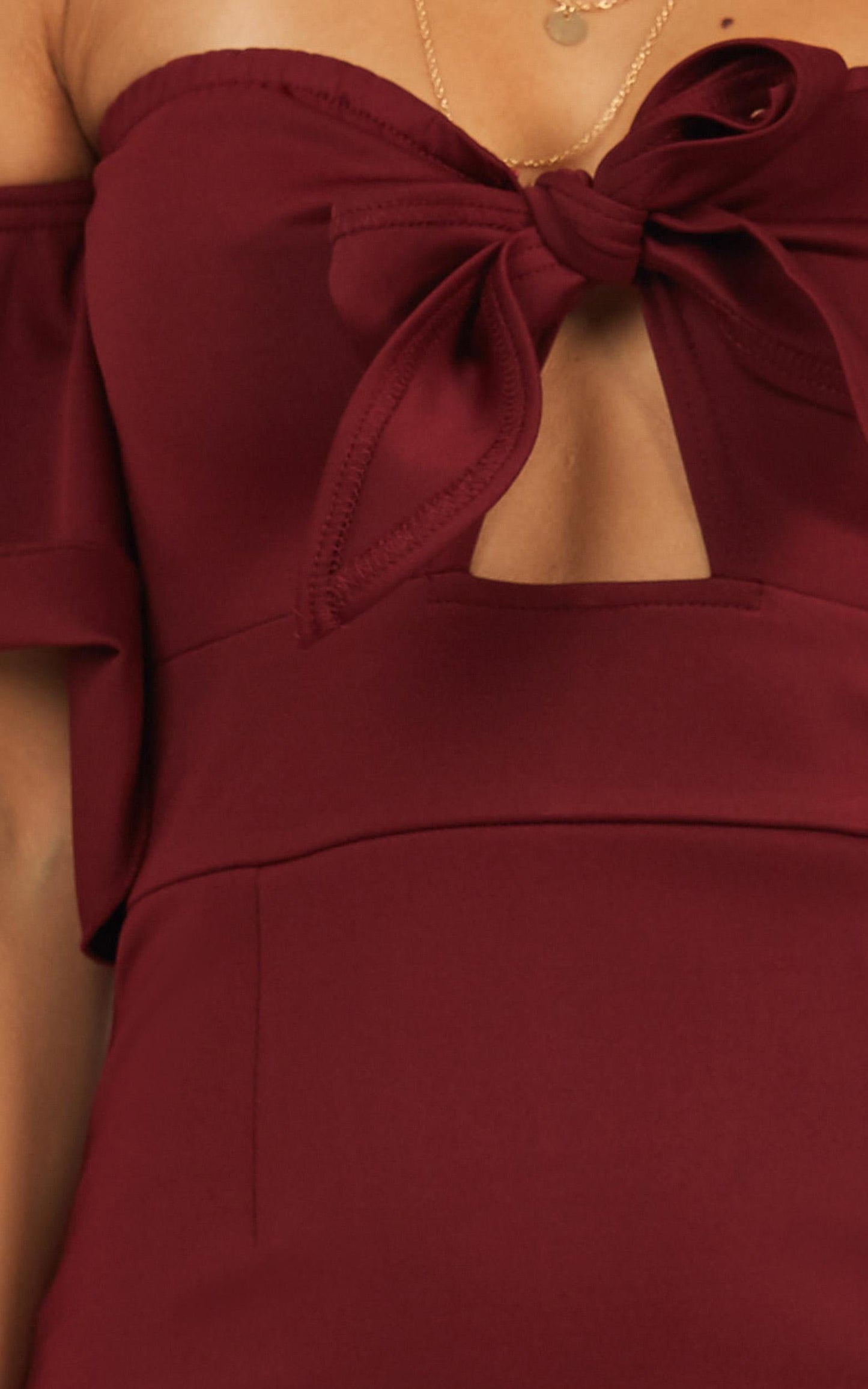 Guest Edit Dress in Wine