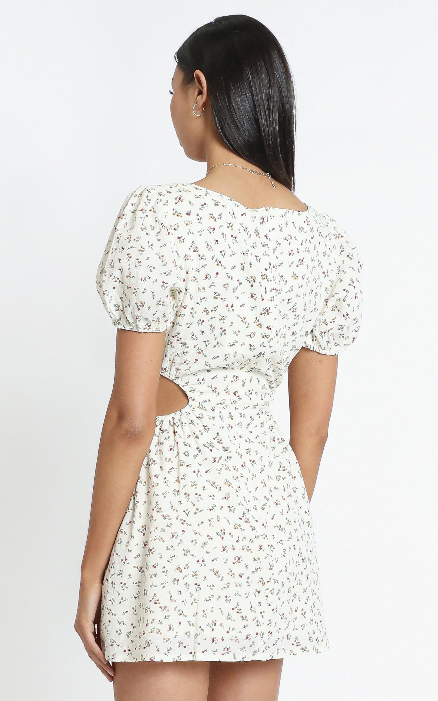 Guinevere dress in White Floral