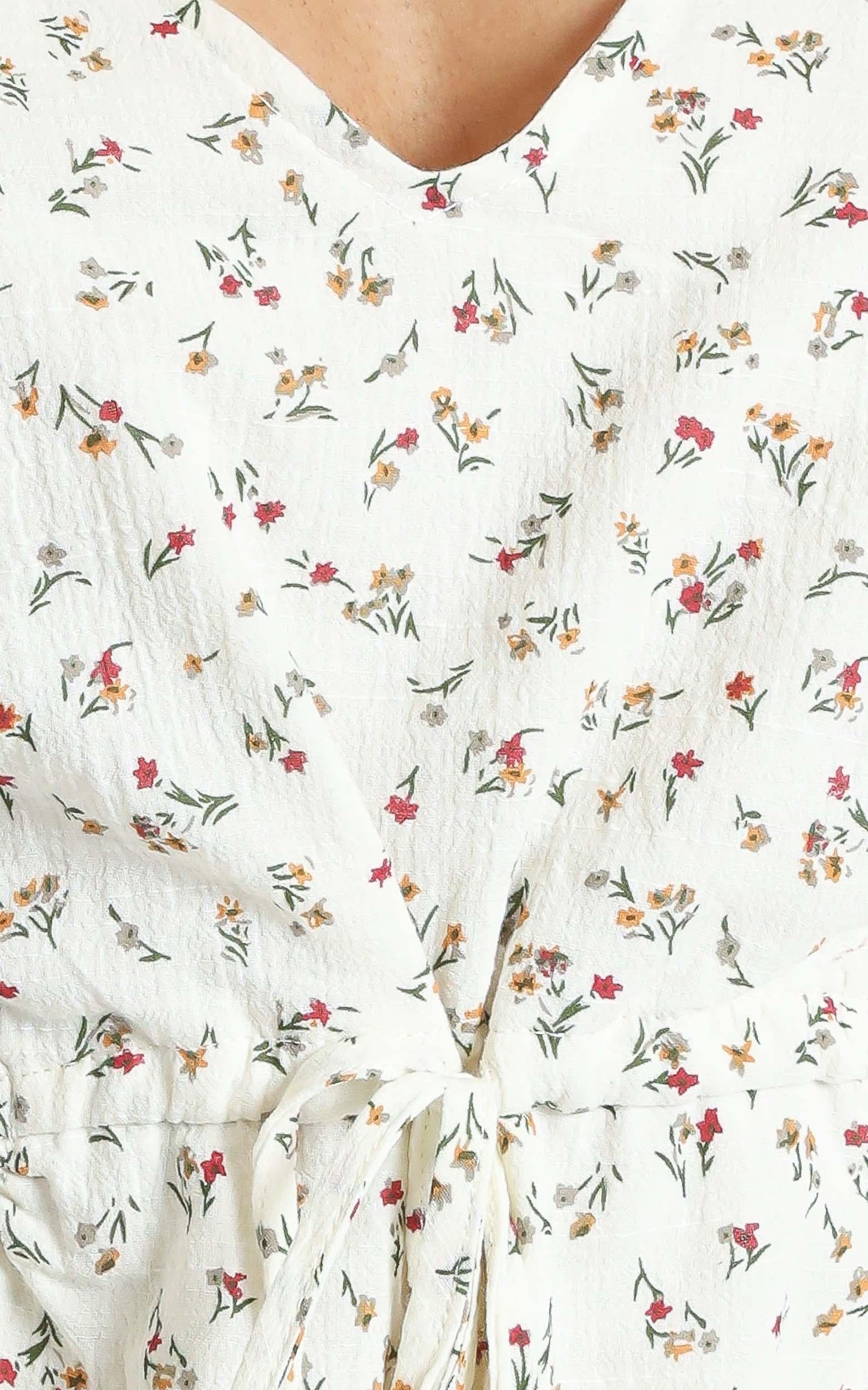 Guinevere dress in White Floral