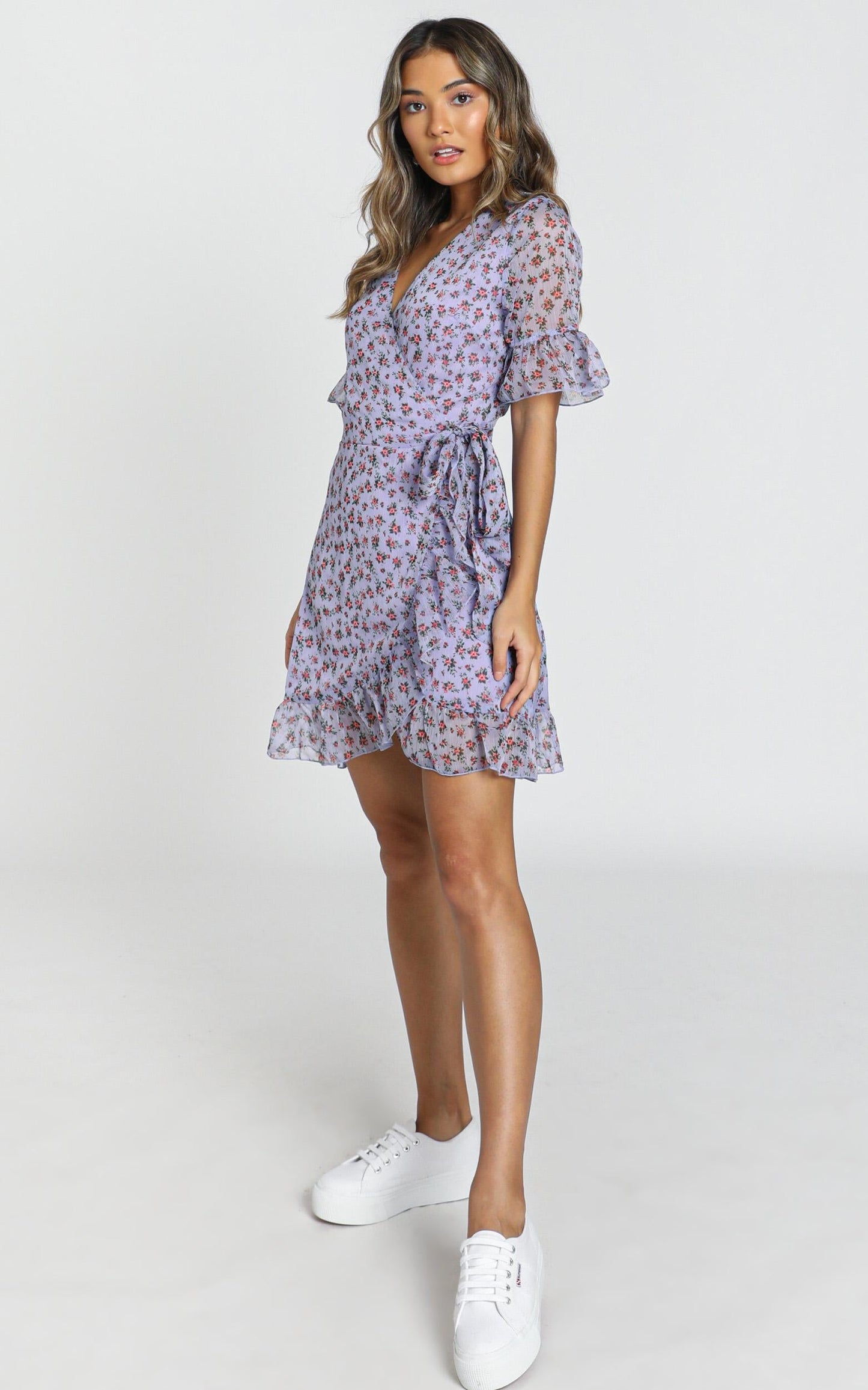 Girl Unknown Dress in Lilac Floral