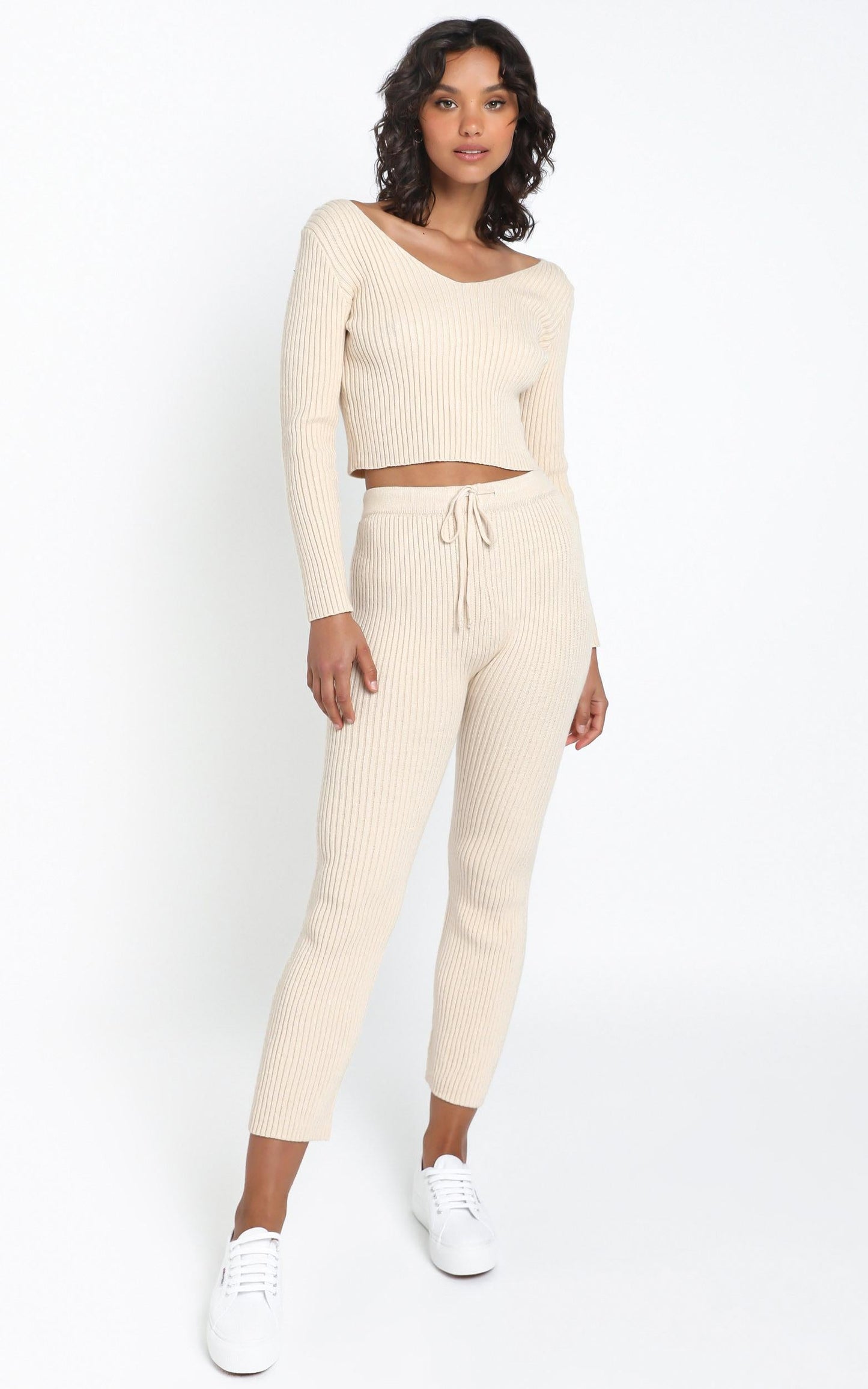 Gweneth Knit Jumper in Beige