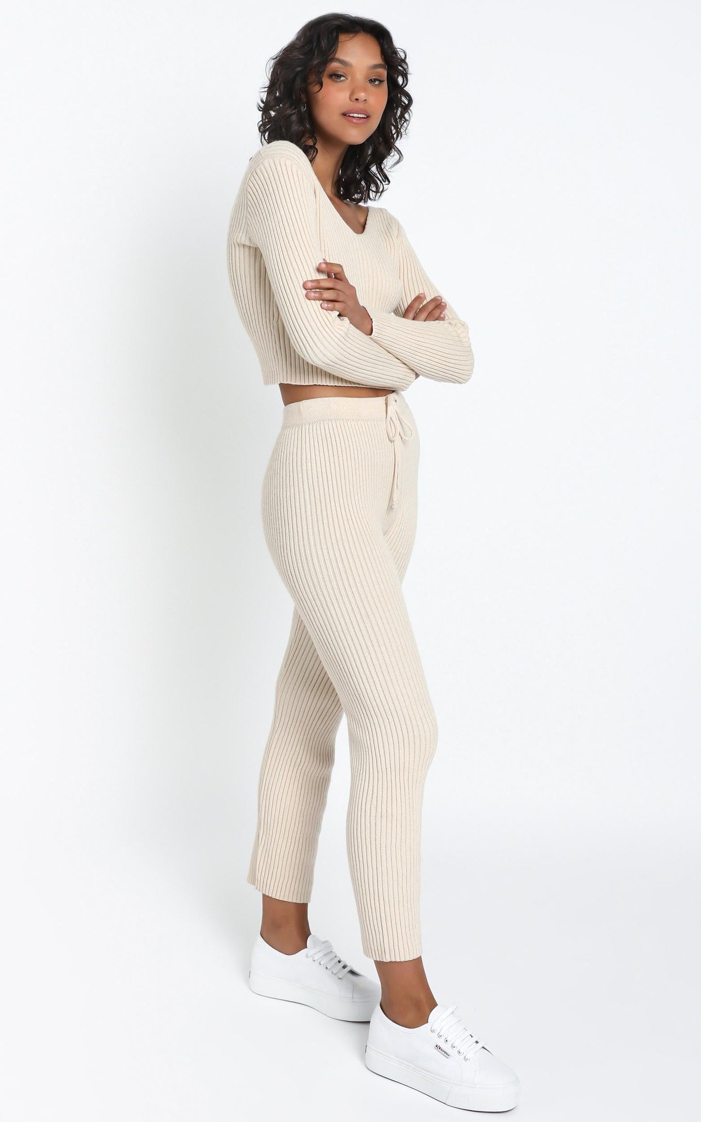 Gweneth Knit Jumper in Beige