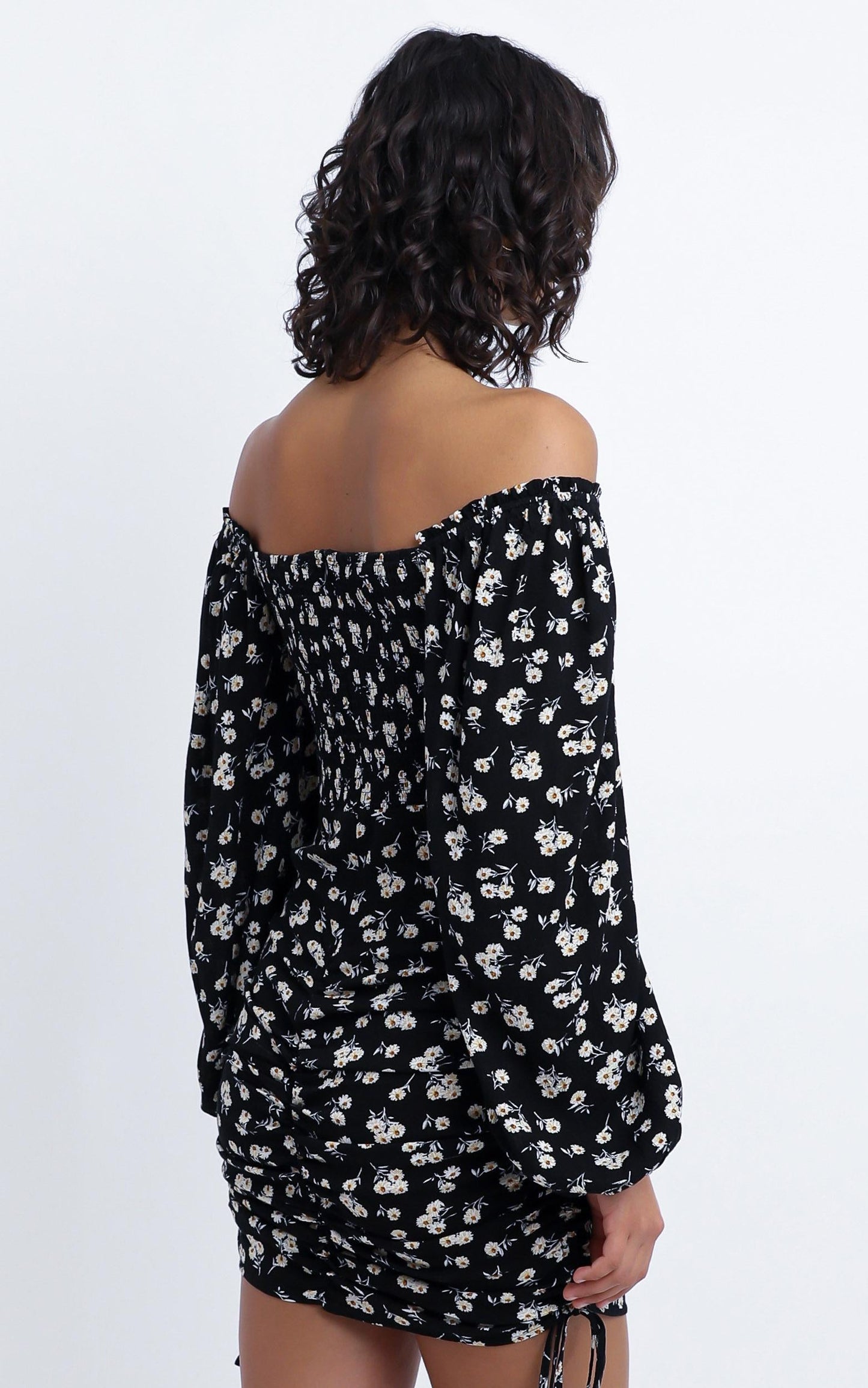 Hana Dress in Black Floral