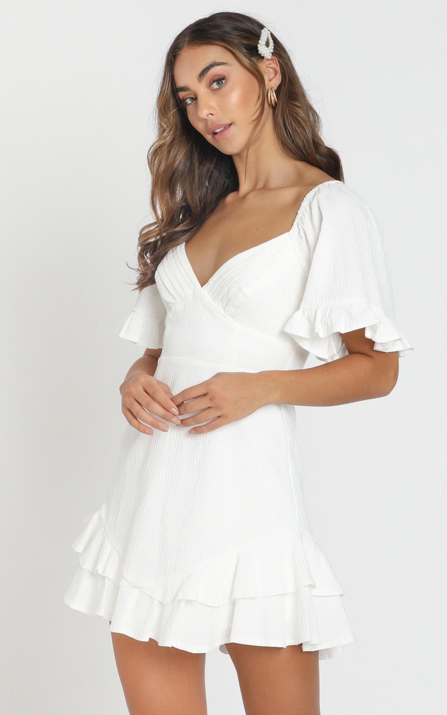 Hanna Mini Dress in White