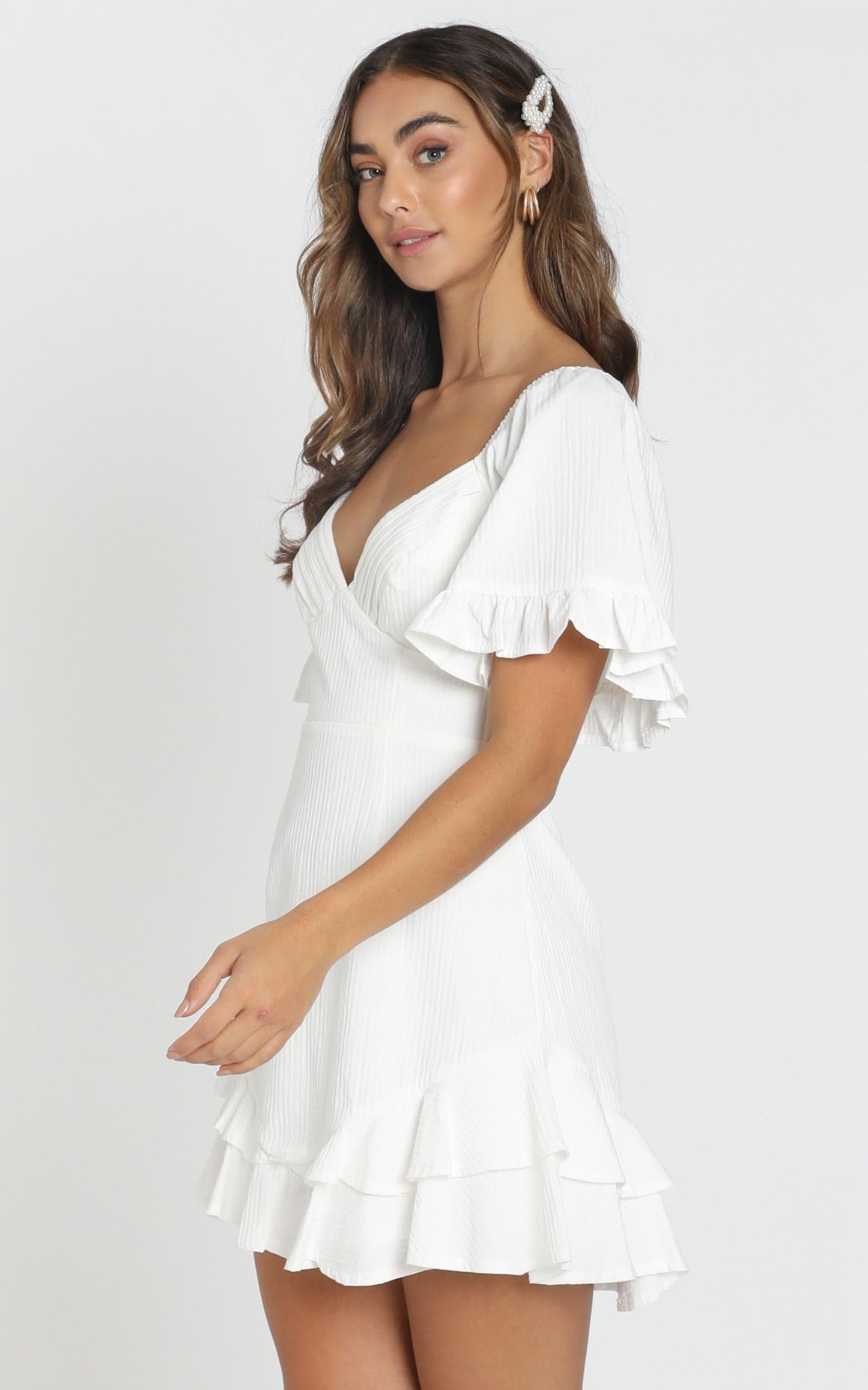 Hanna Mini Dress in White