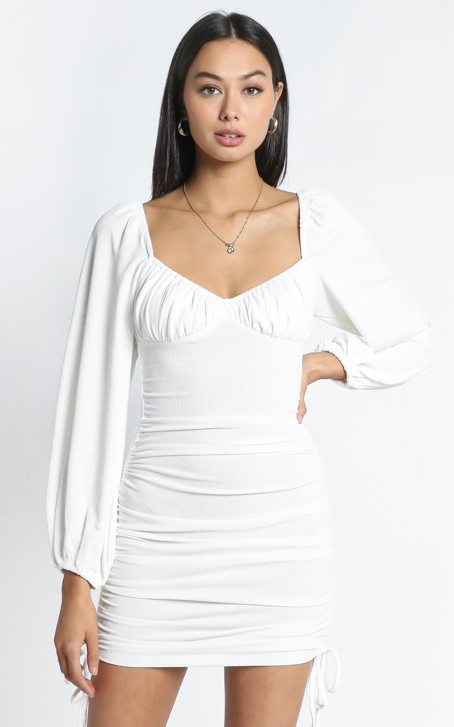 Harrington Dress in White