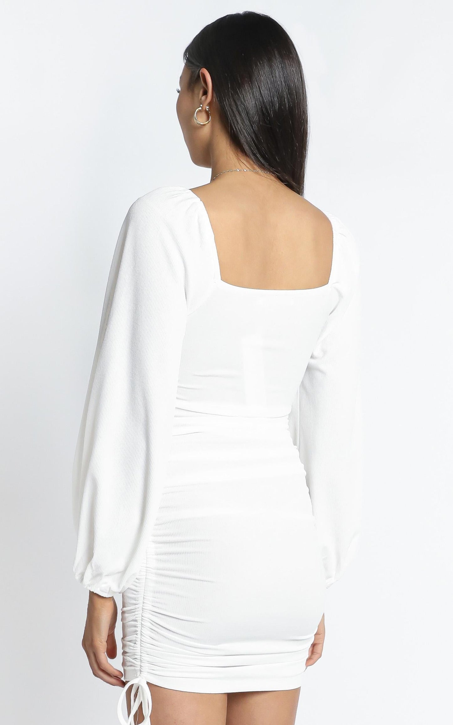 Harrington Dress in White