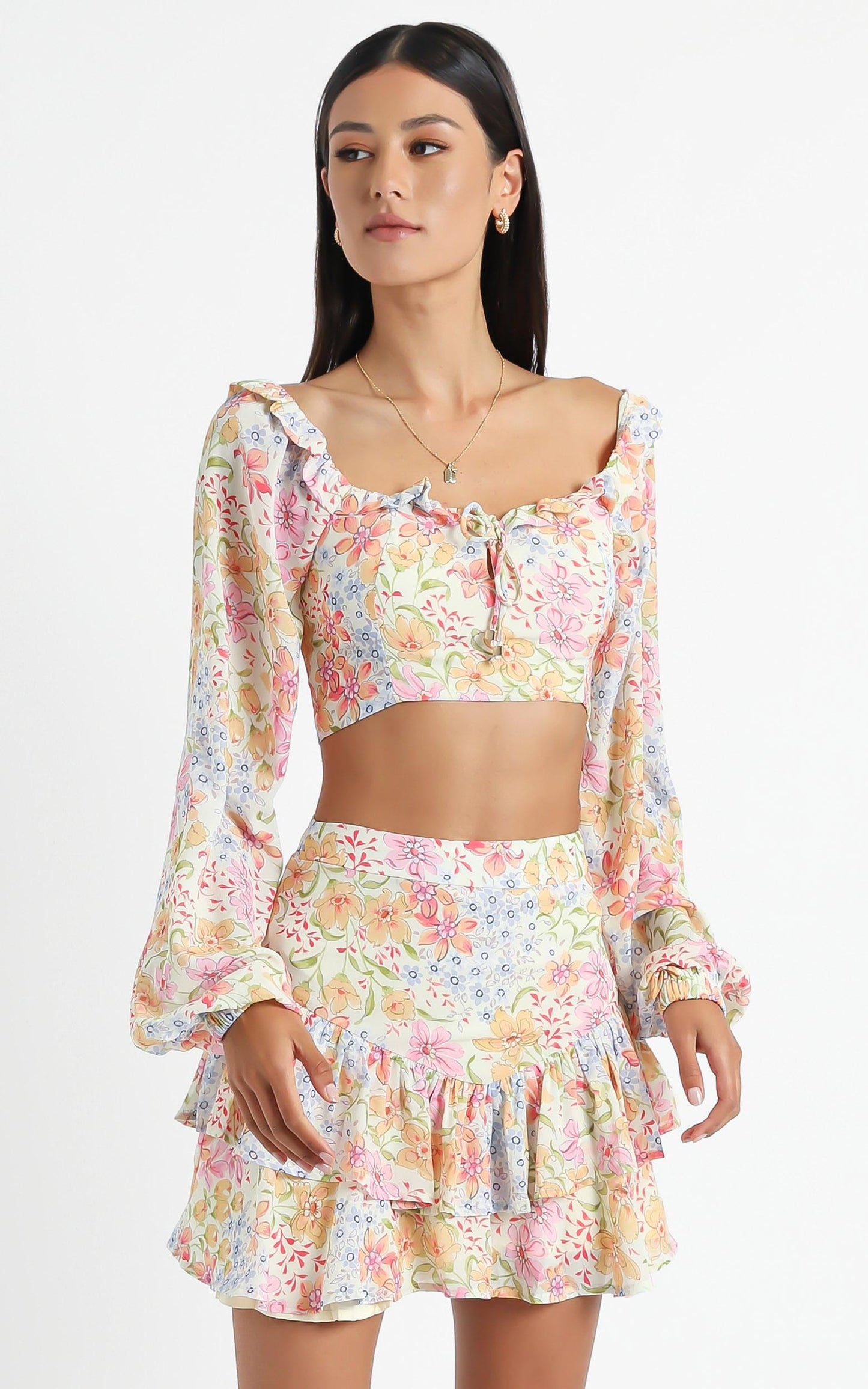 Hawi Two Piece Set in Multi Floral