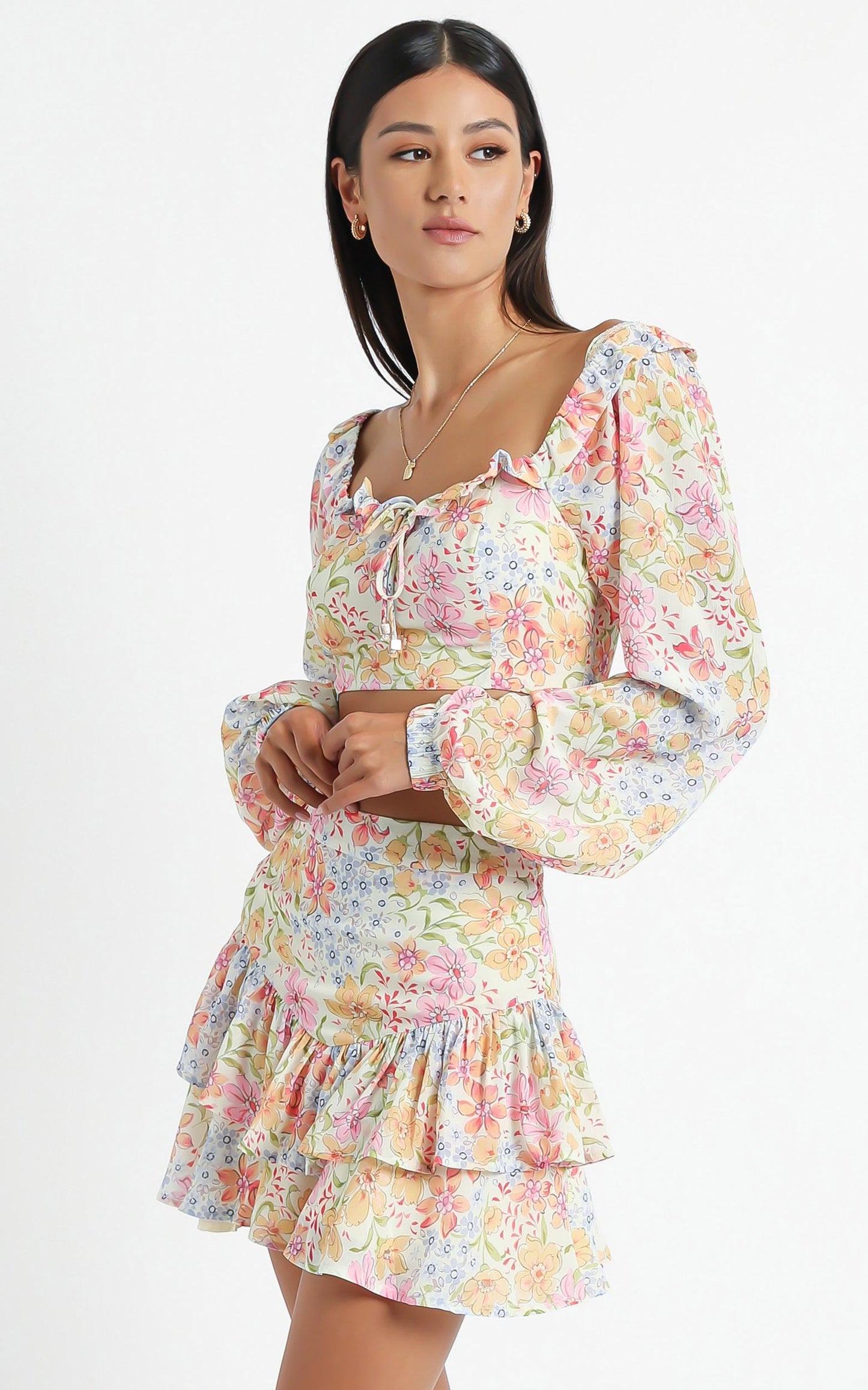Hawi Two Piece Set in Multi Floral