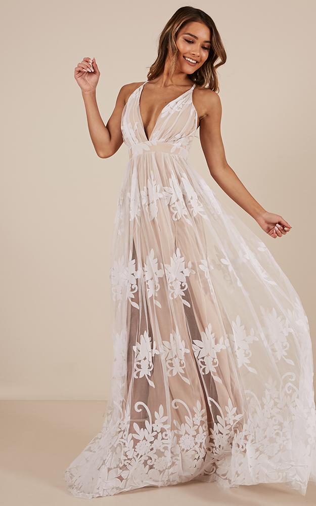 Promenade Maxi Dress in White