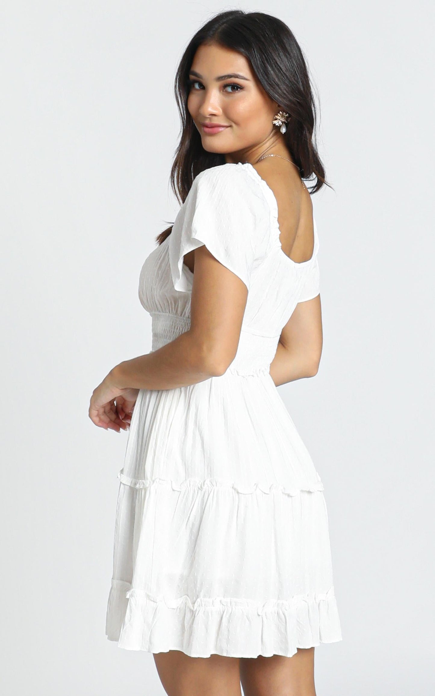 Hearts Content Dress In White