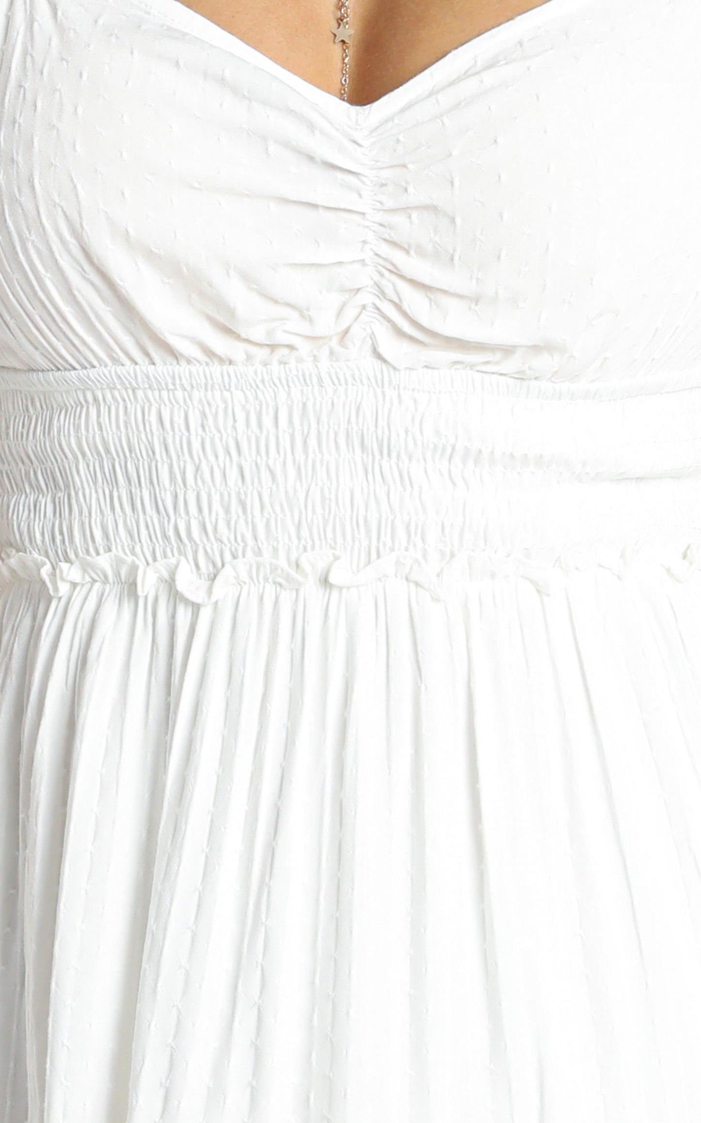 Hearts Content Dress In White