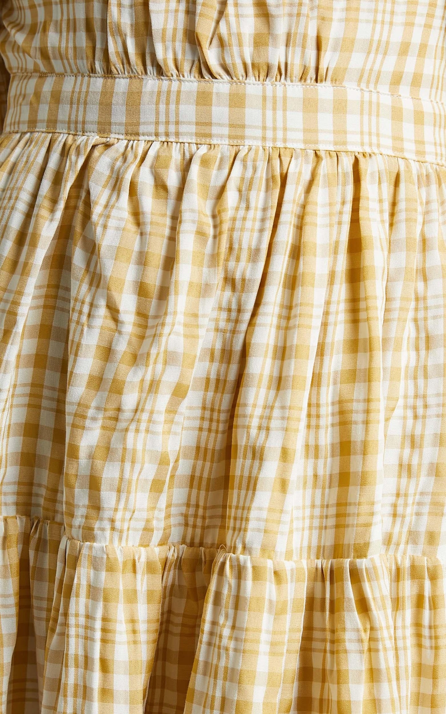 Helina Dress in Mustard Check