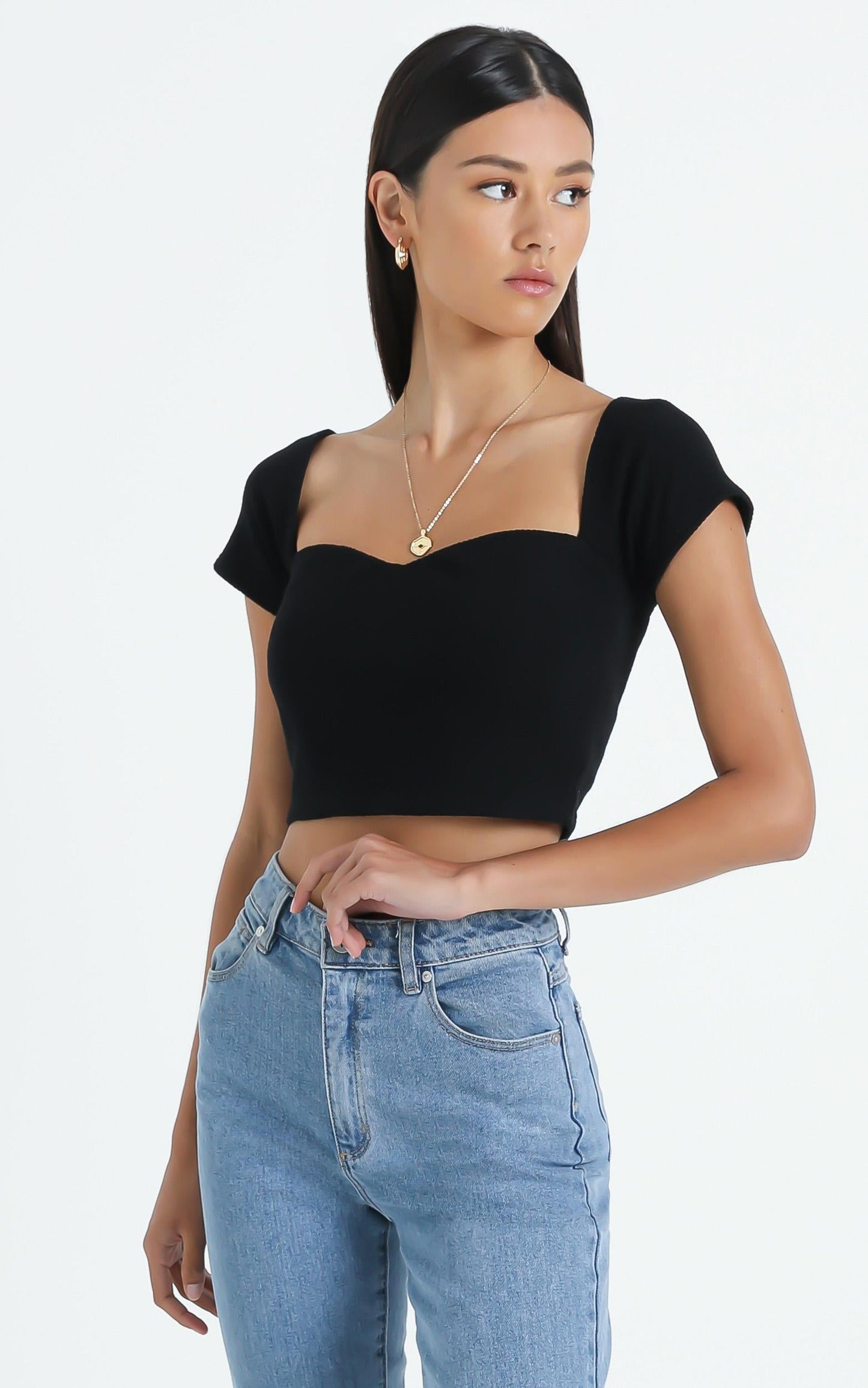 Hesle Top in Black