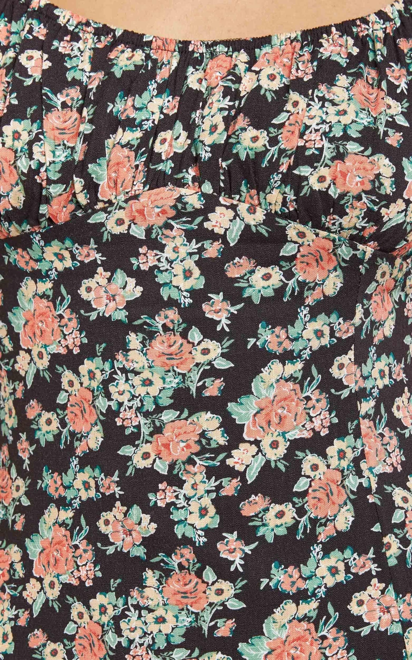 Denise Dress in Black Floral