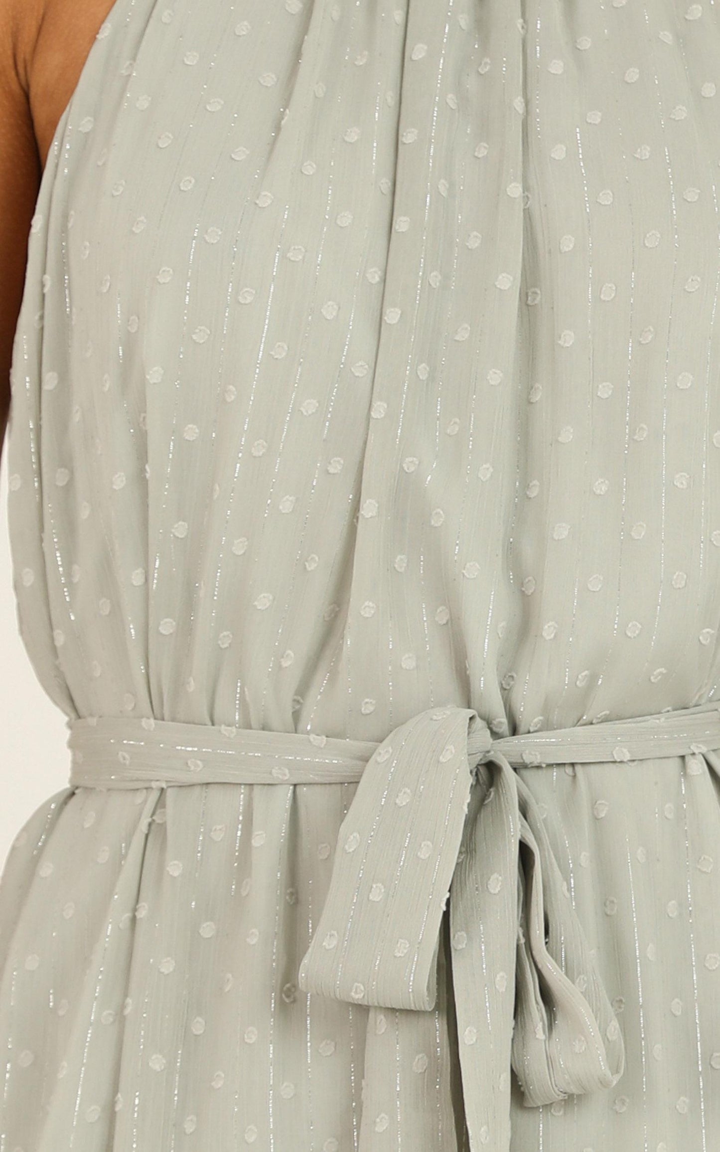 Highest Of Class Dress In Sage
