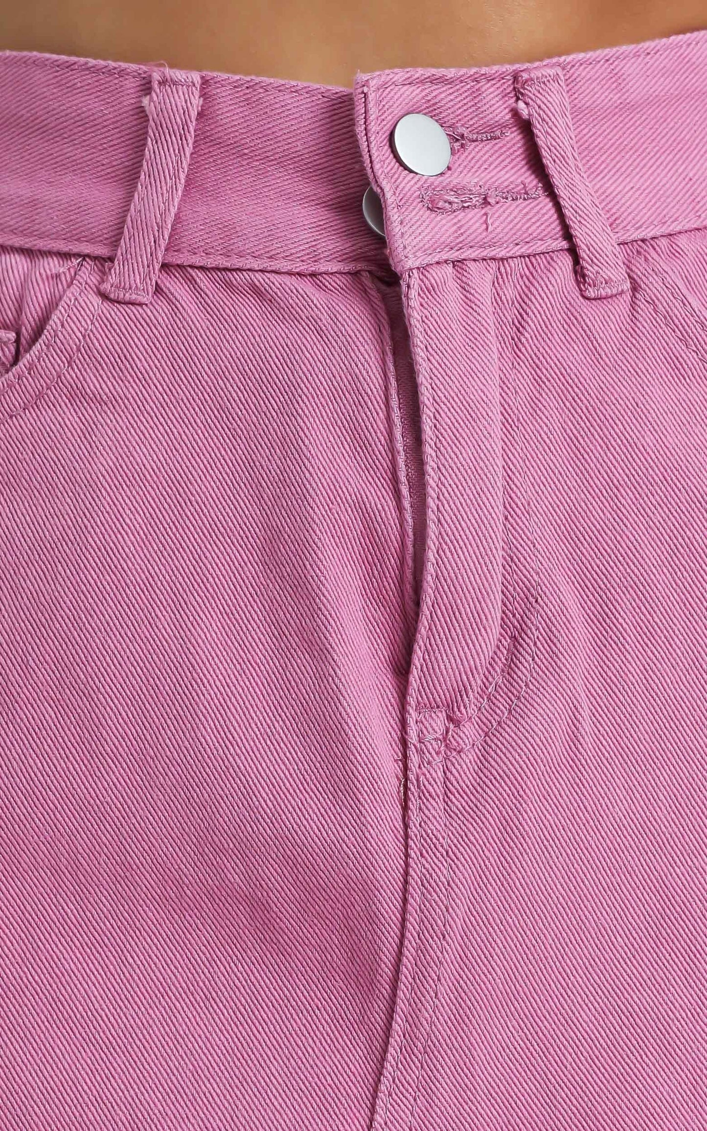 Hilary Denim Skirt in Rose