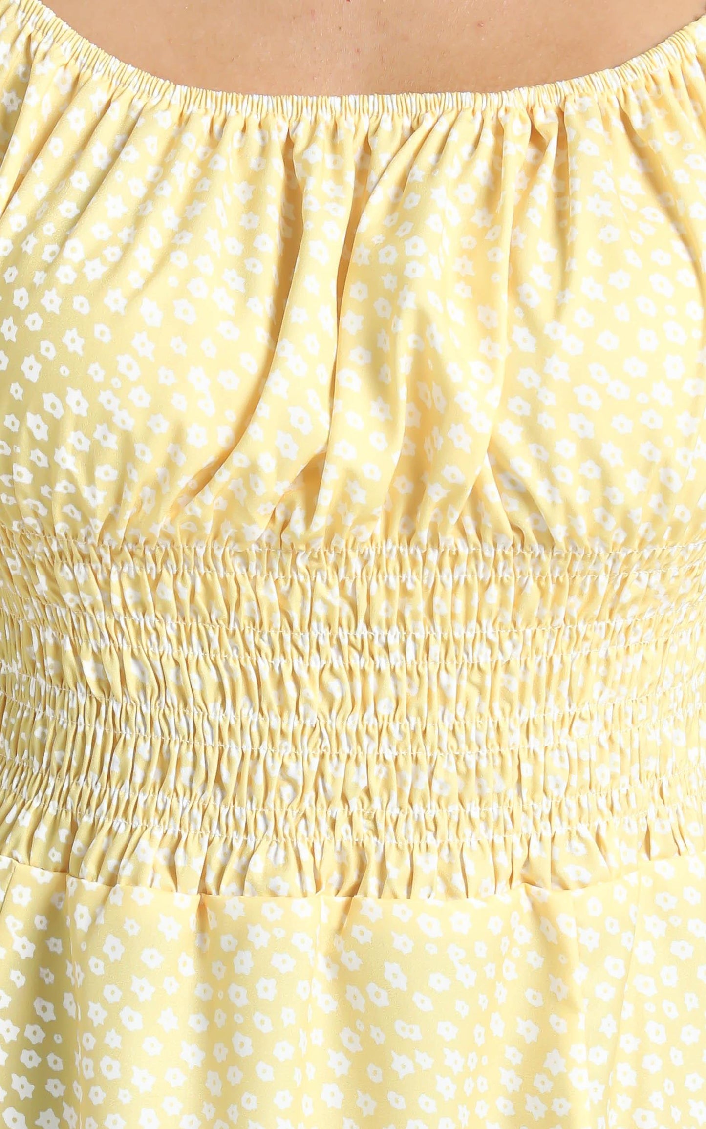 Hilary Dress in Yellow Floral