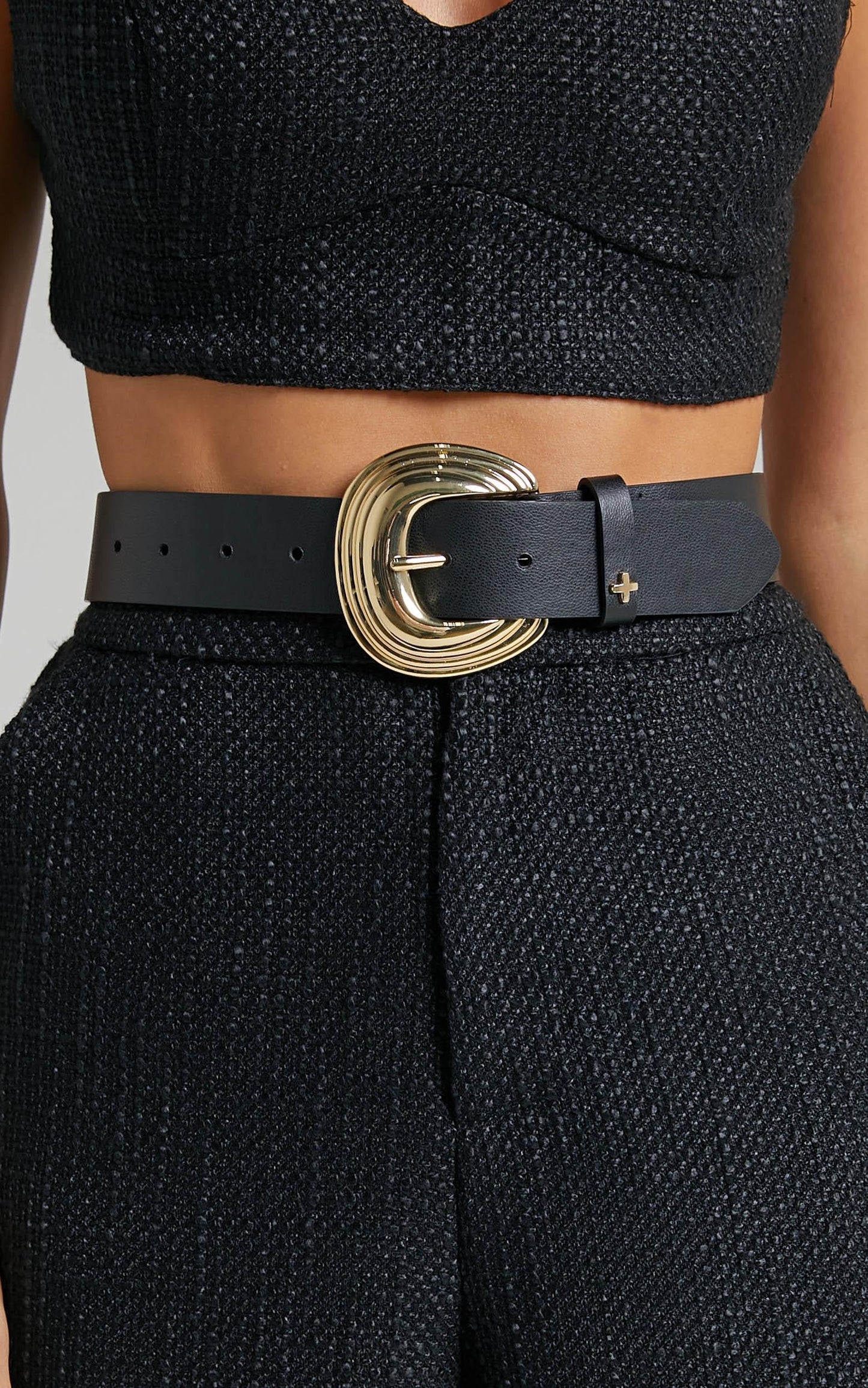 Peta and Jain - Whitney Belt in Black Gold