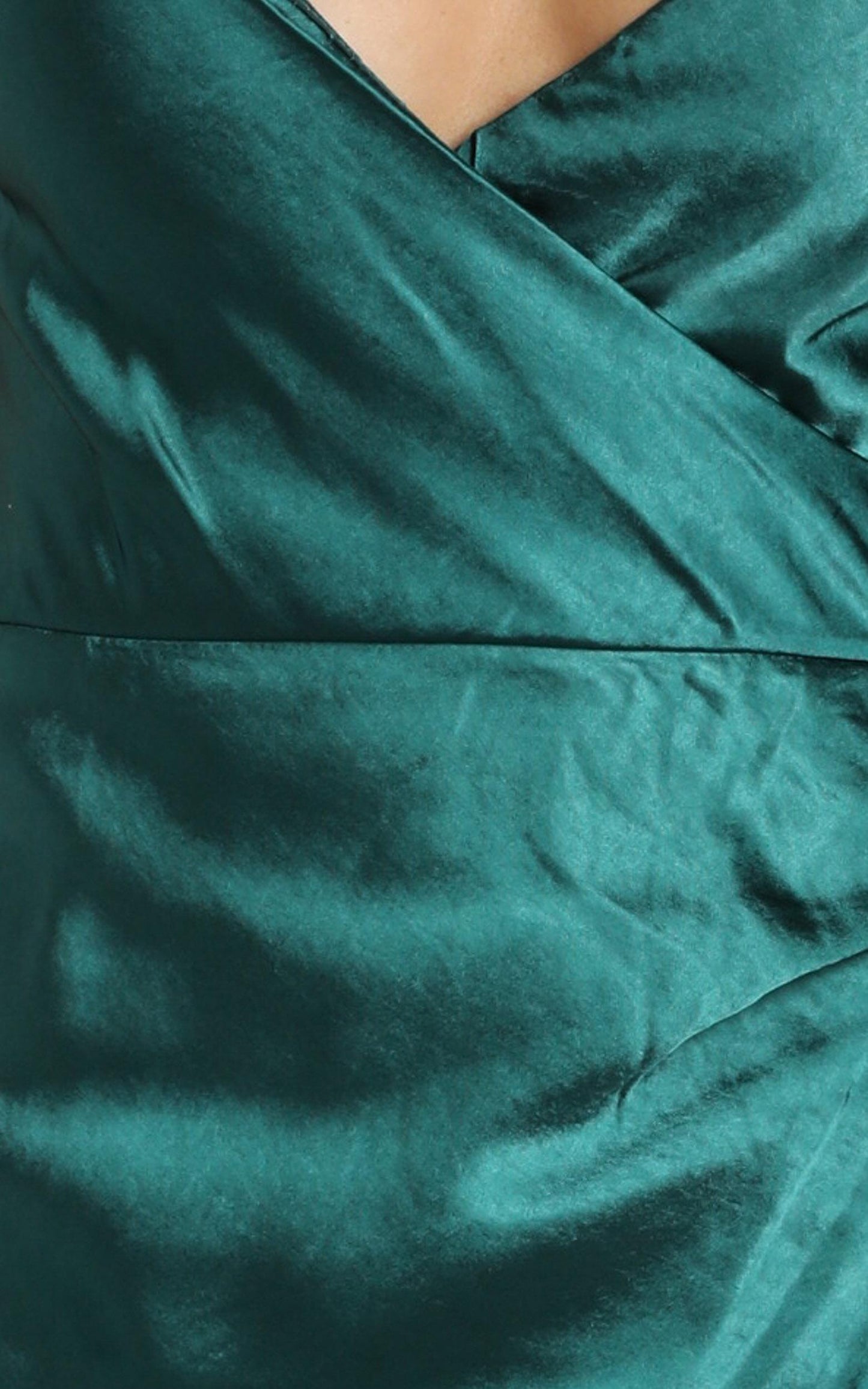 Hold Me Maxi Dress In Teal Satin