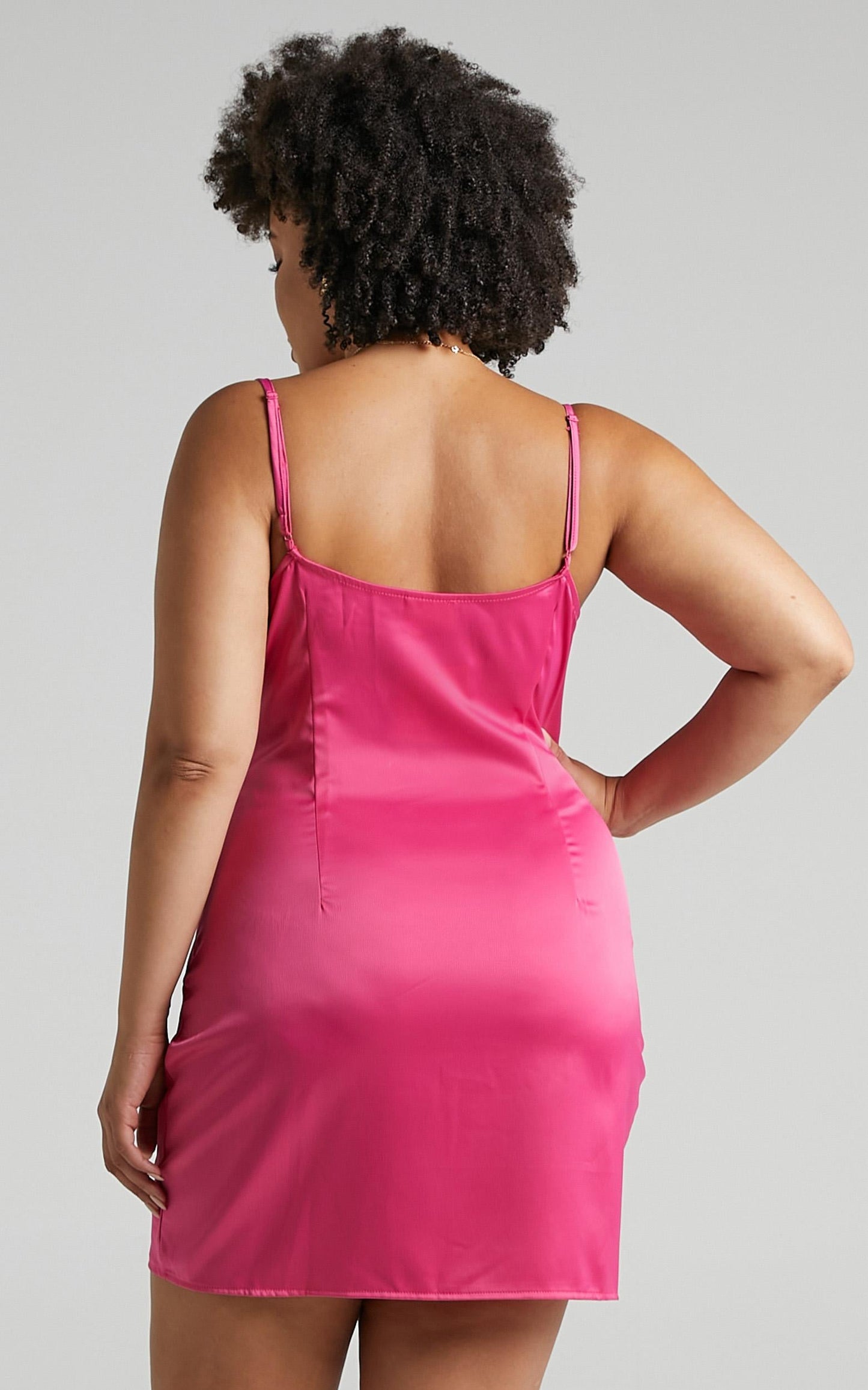 Myrcella Dress in Hot Pink