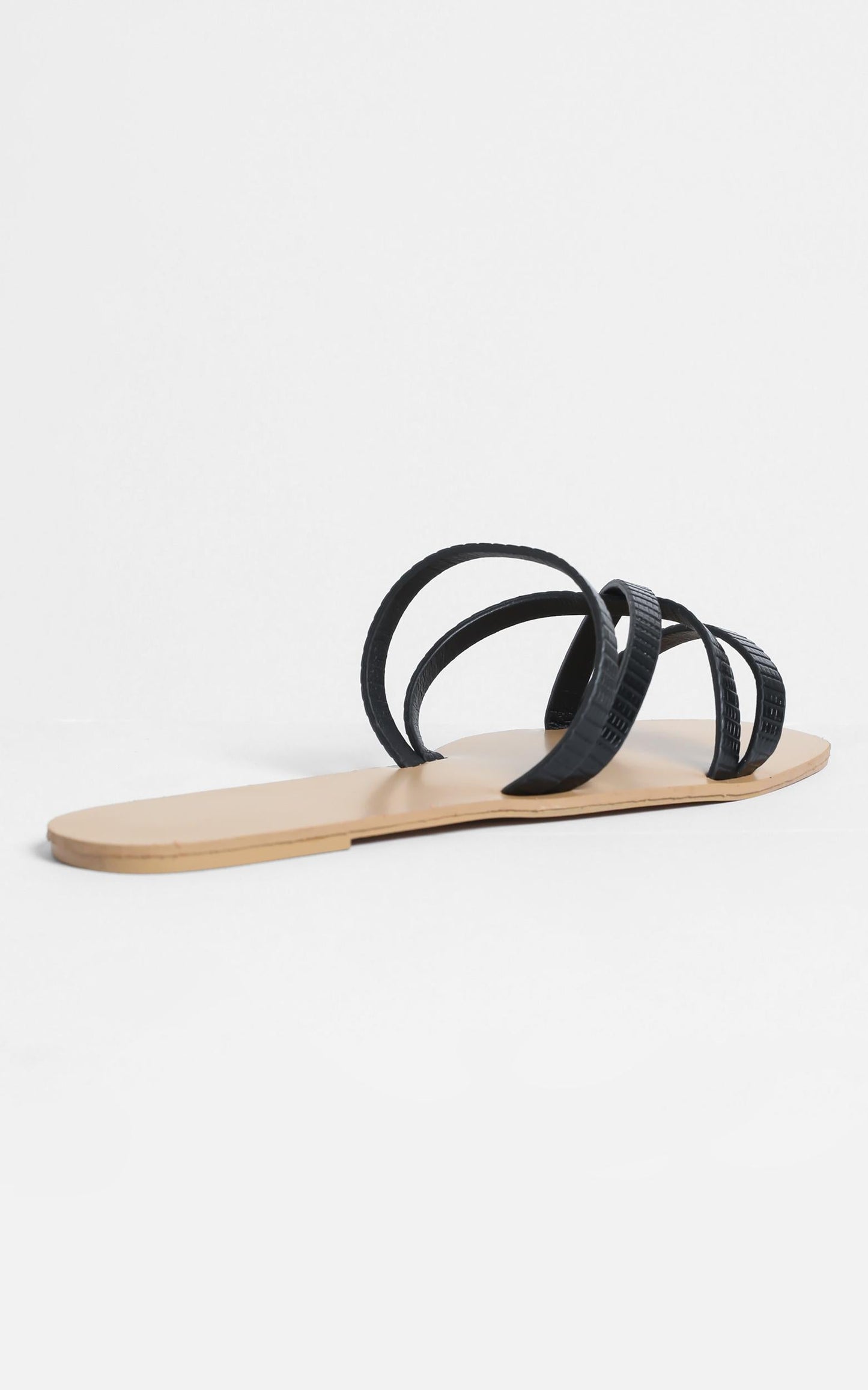Billini - Houston Slides in Black Lizard