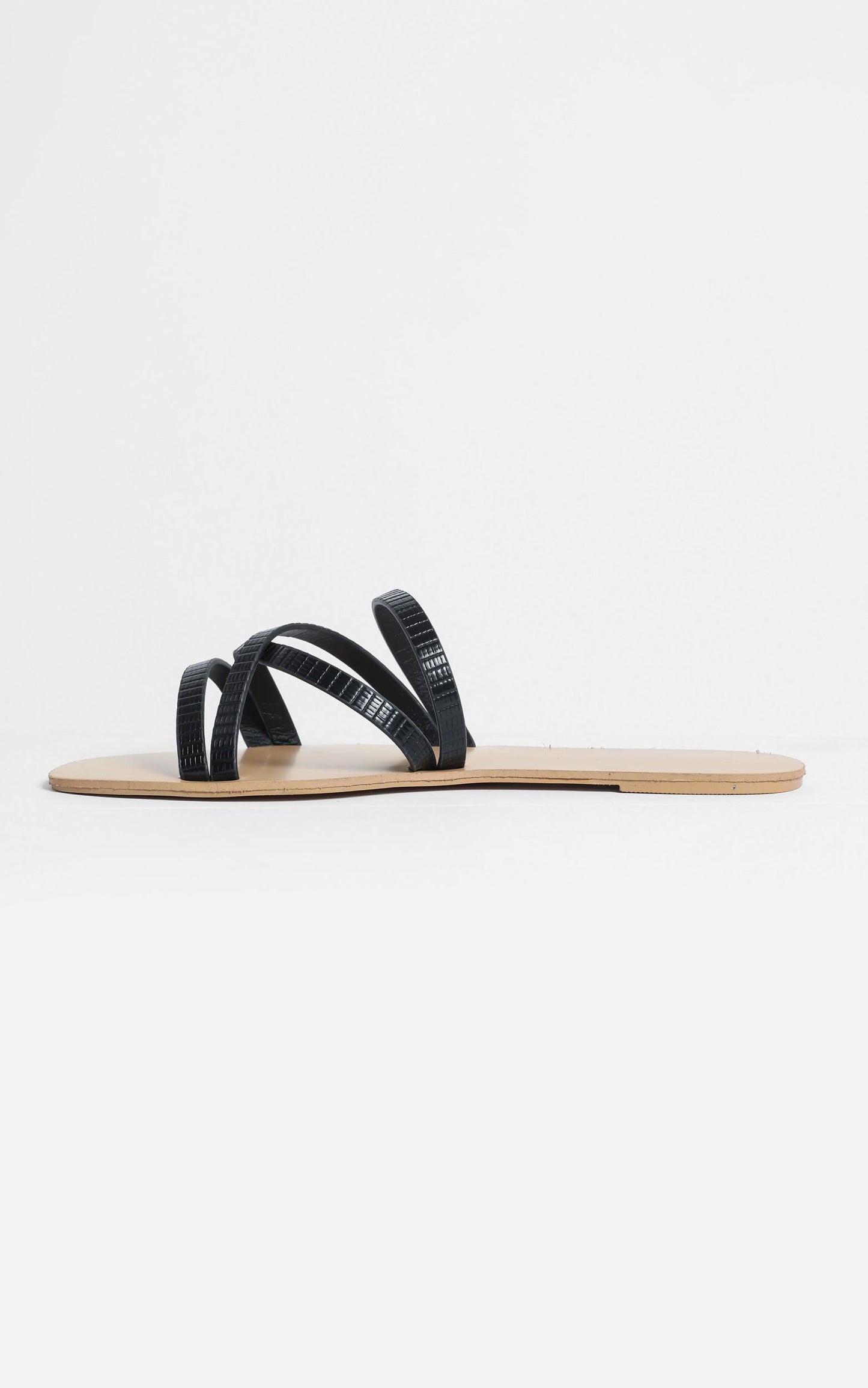 Billini - Houston Slides in Black Lizard