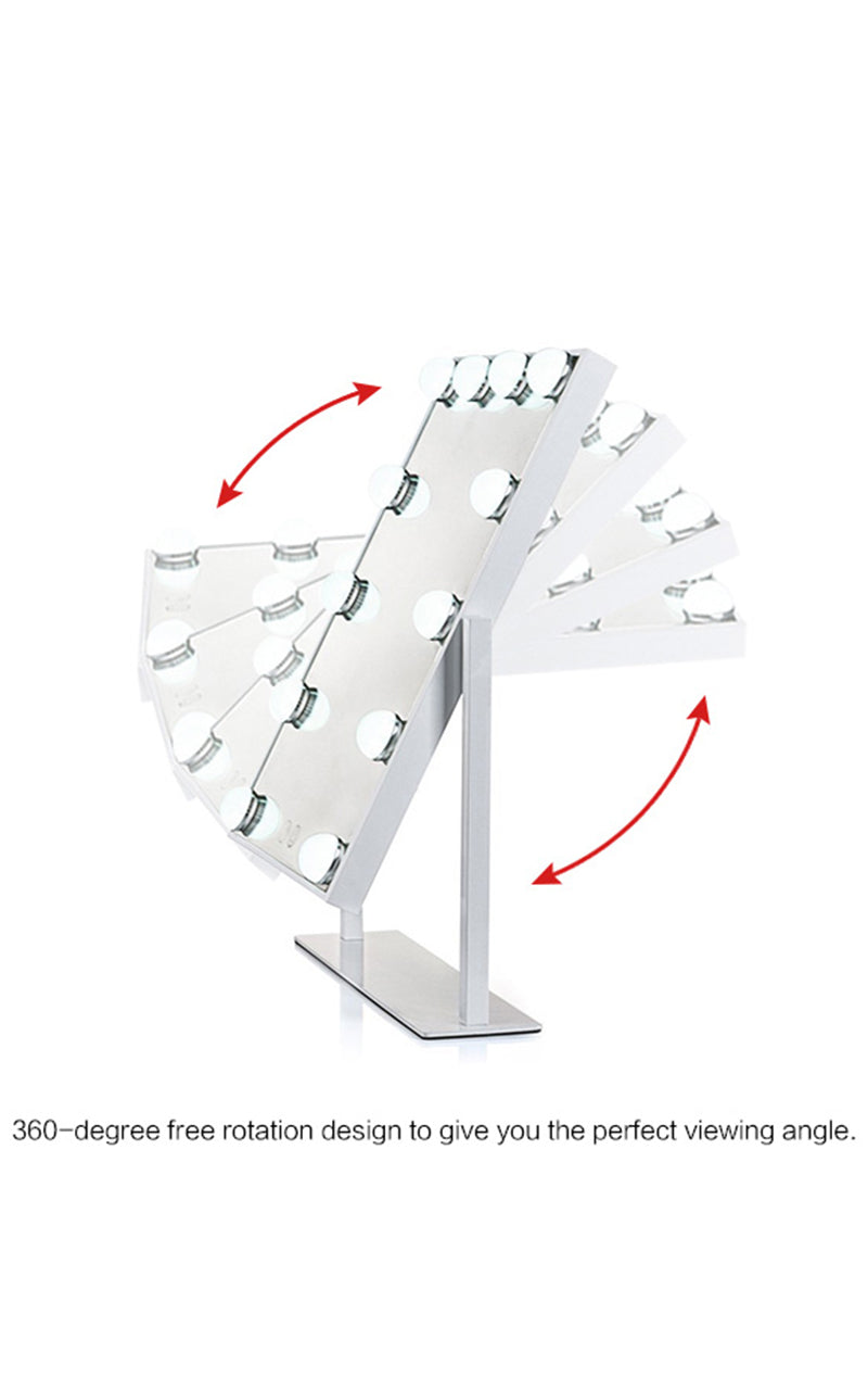 Pro Hollywood Makeup Mirror in white