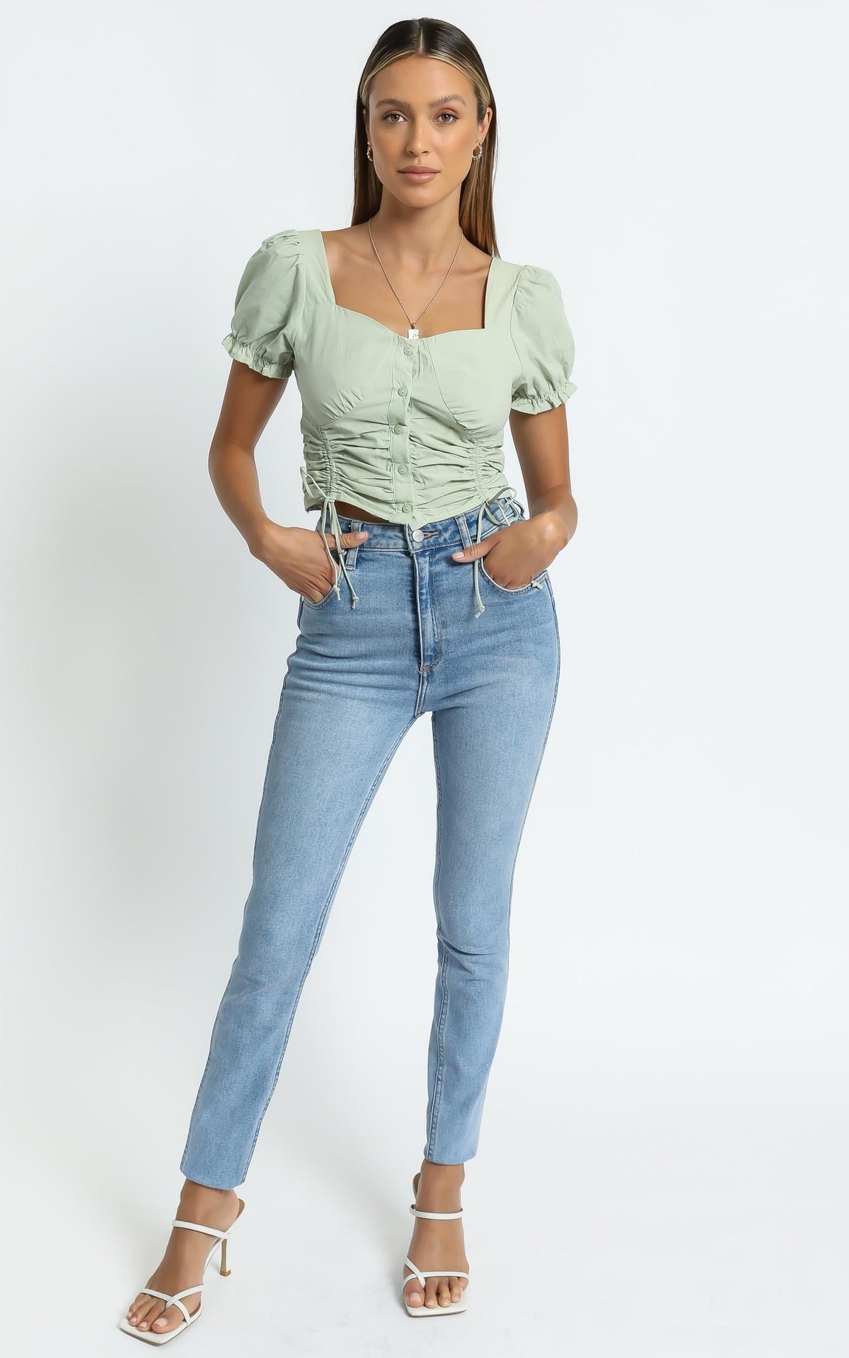 Hunter Top in Sage