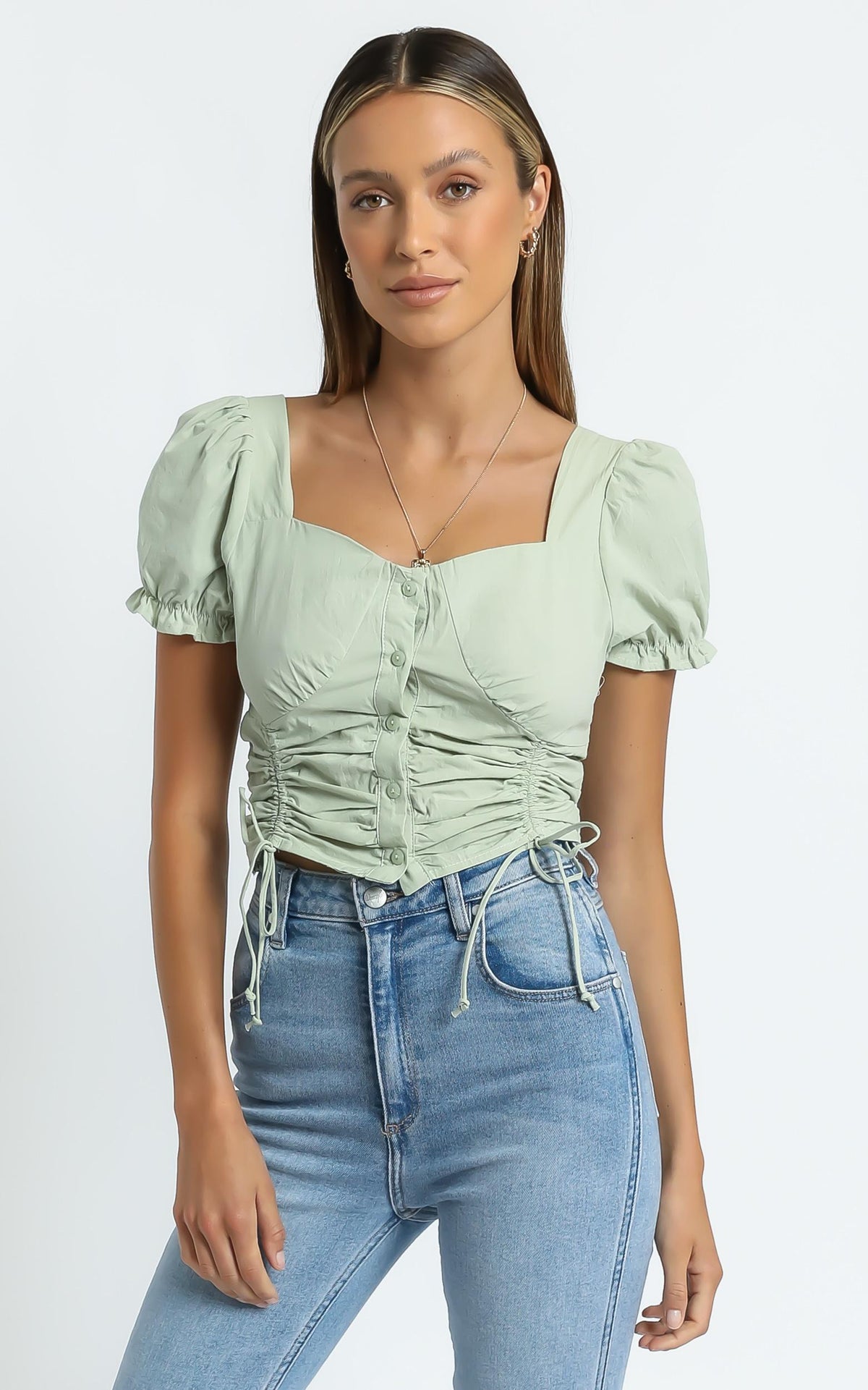 Hunter Top in Sage