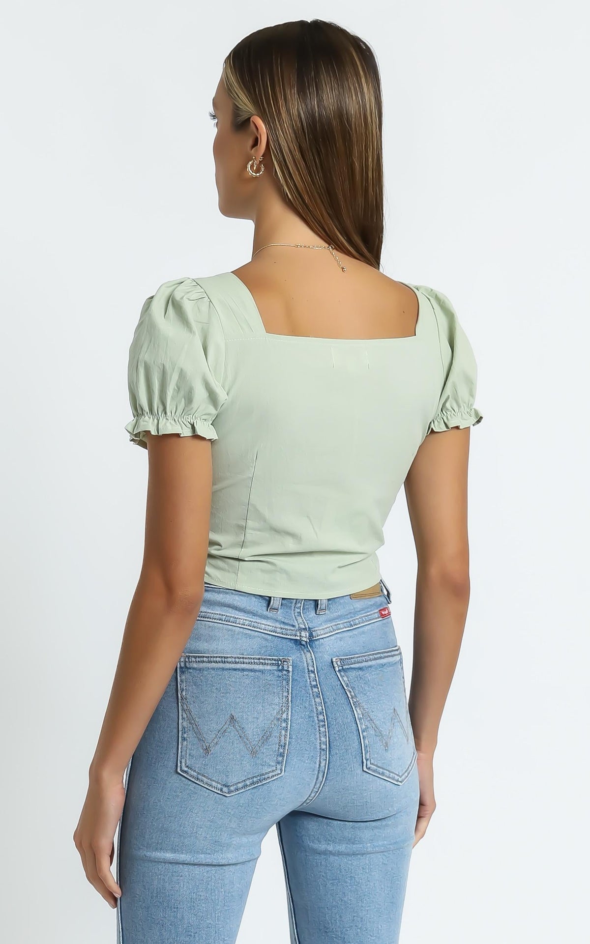 Hunter Top in Sage