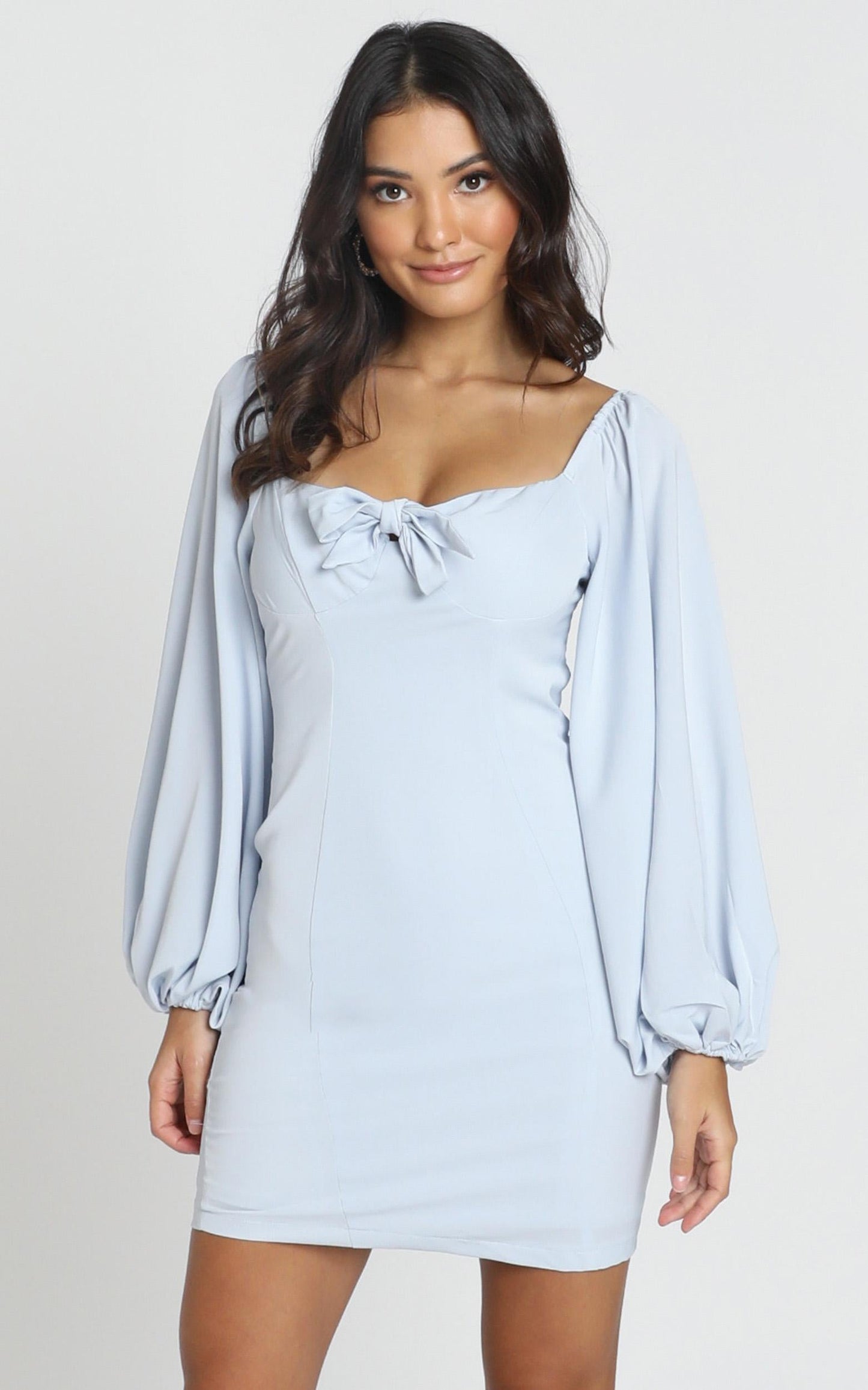 Hydrangea Dress in Powder Blue