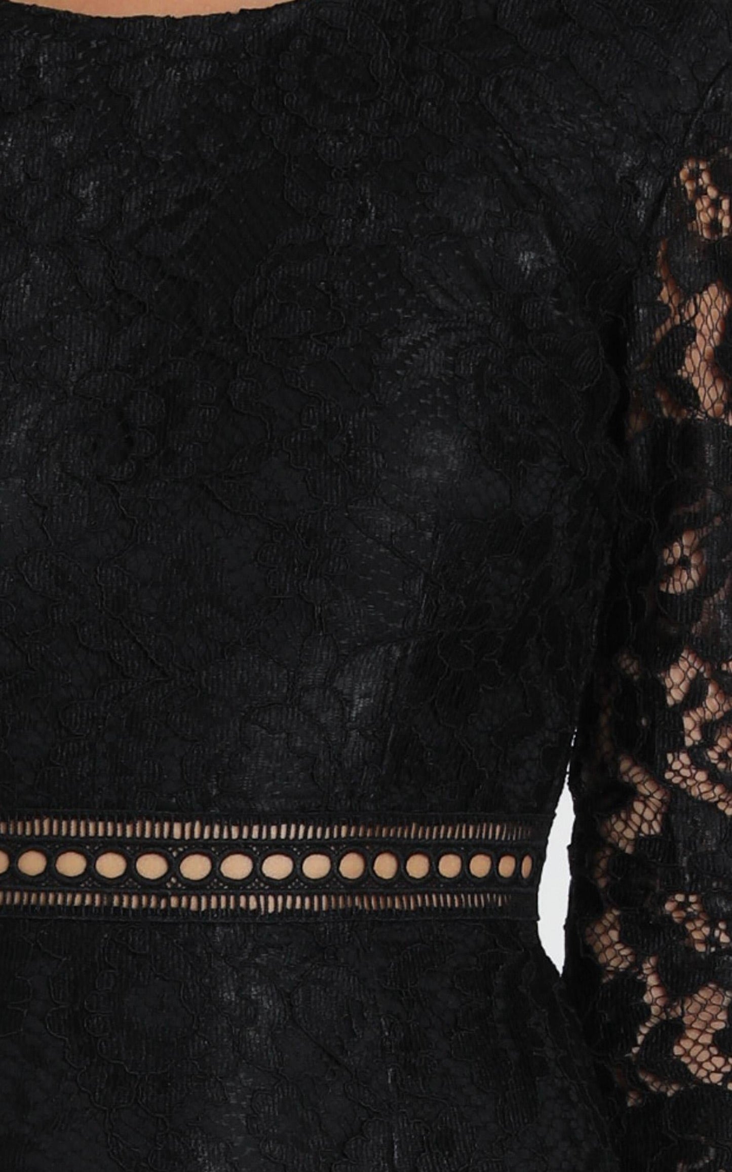 I Belong Dress In Black Lace