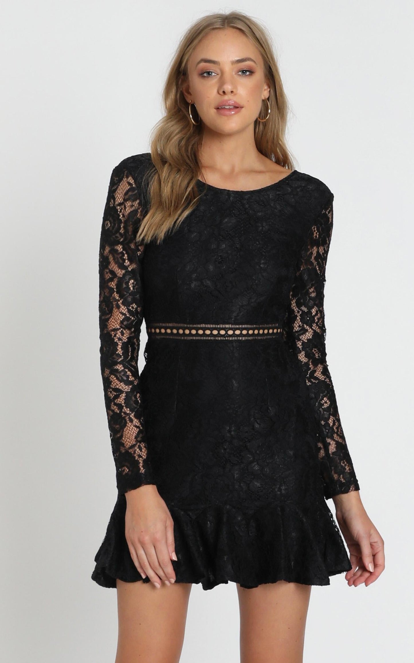 I Belong Dress In Black Lace