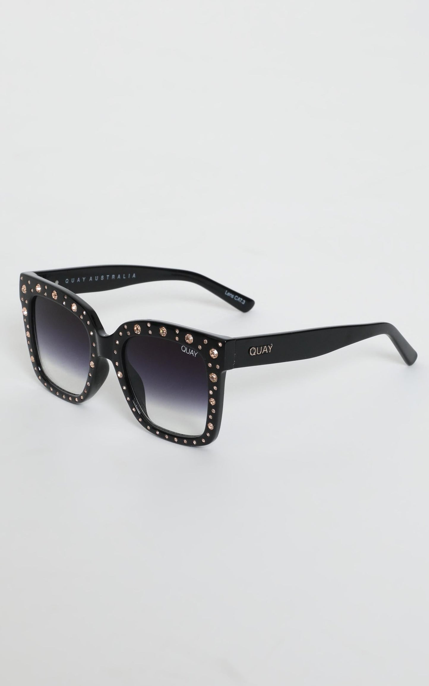 Quay X Lizzo - Icy Sunglasses in Black and Fade Lens