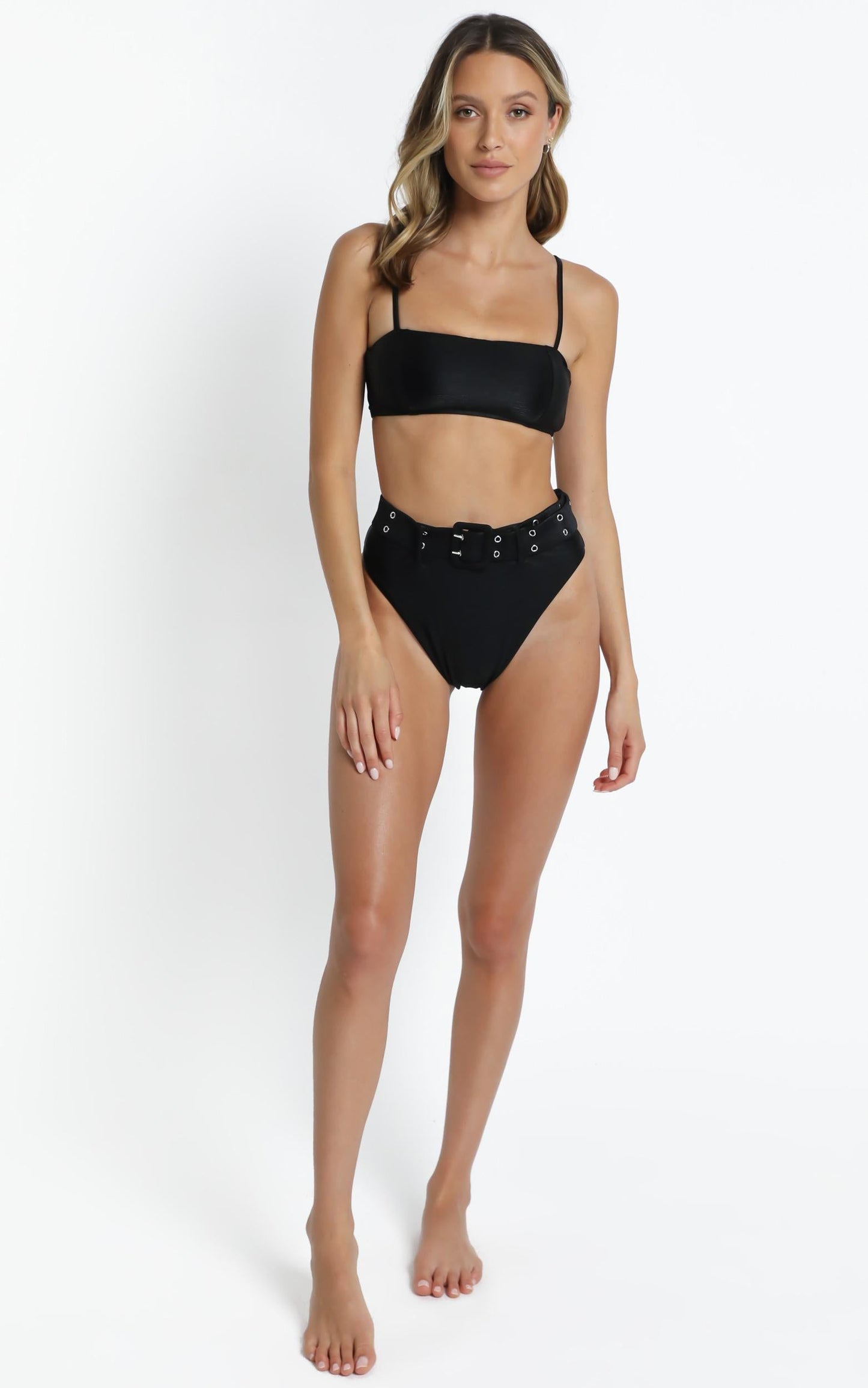 Twiin Swim - Idle Bandeau Top in Black