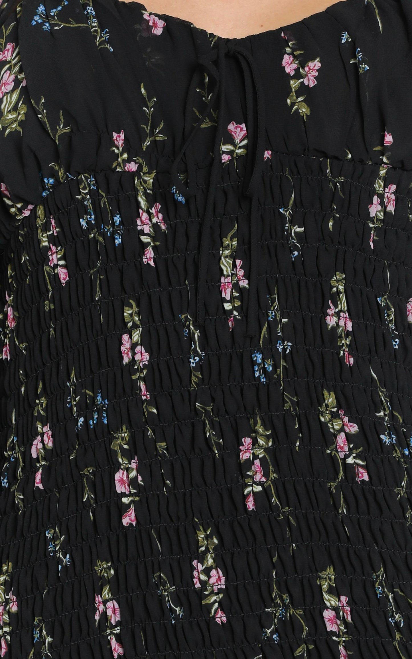 I Get The Love Dress in Black Floral