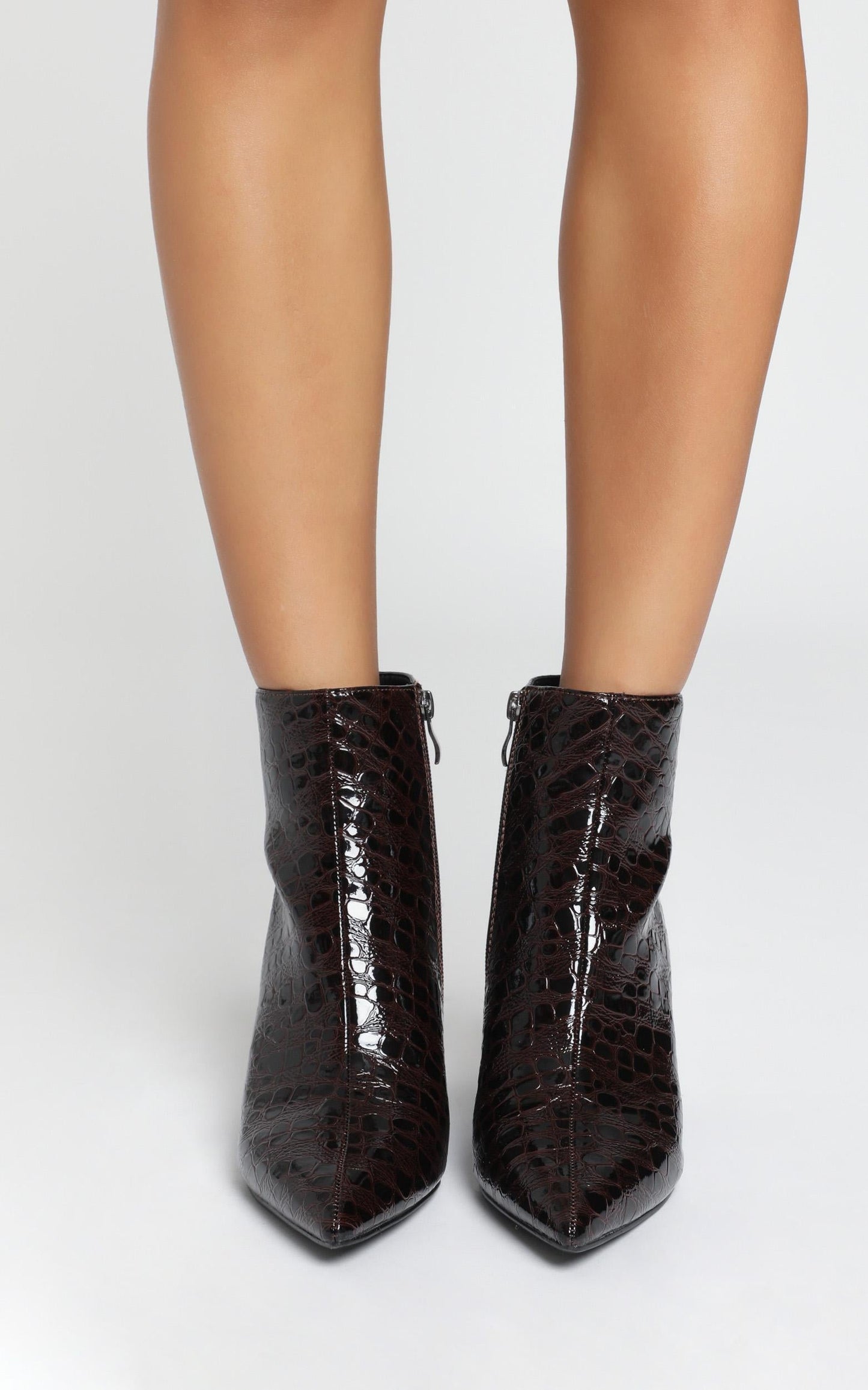 Therapy - Alloy Boots In Choc Croc