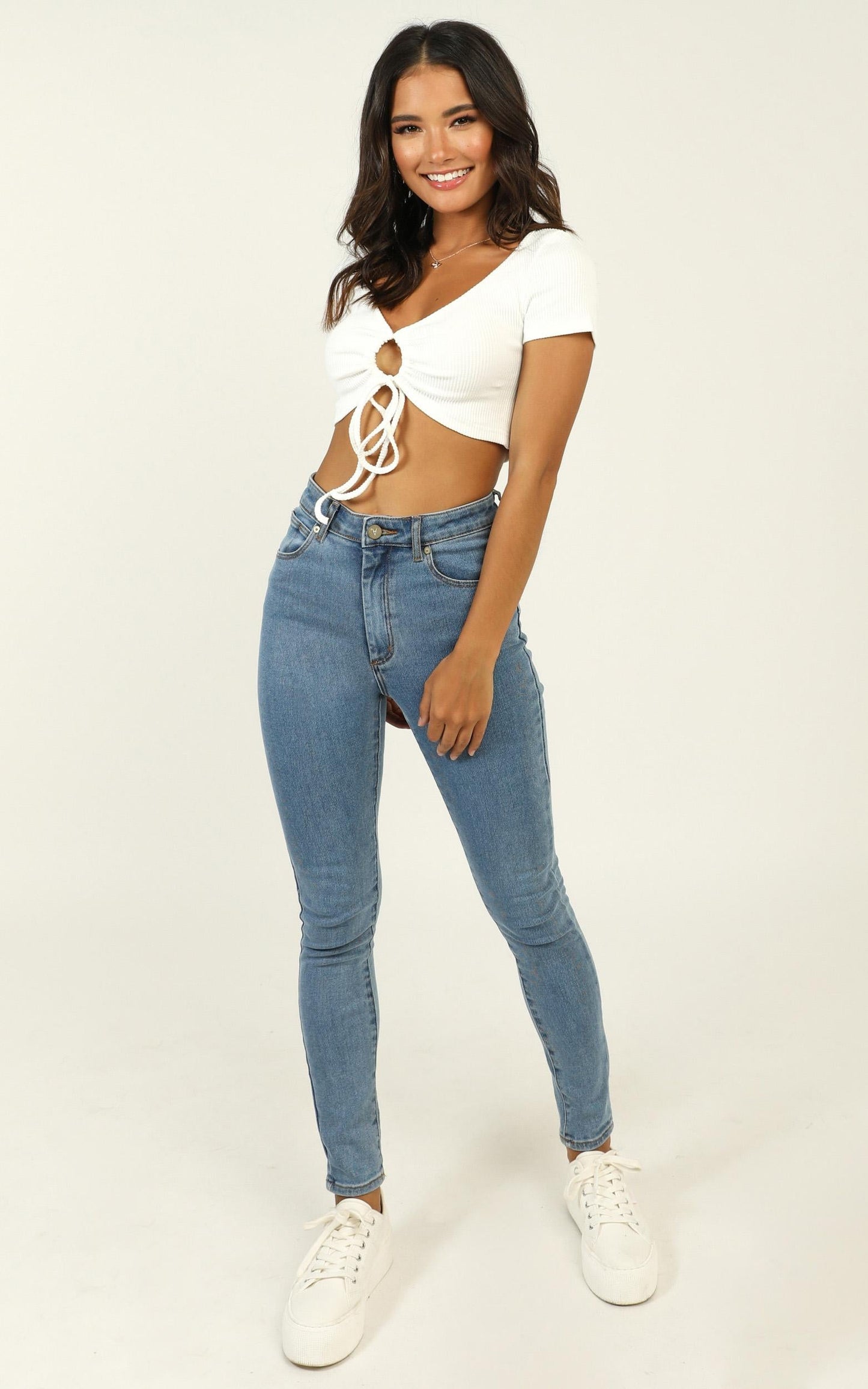 Brooklyn Girl Top In White