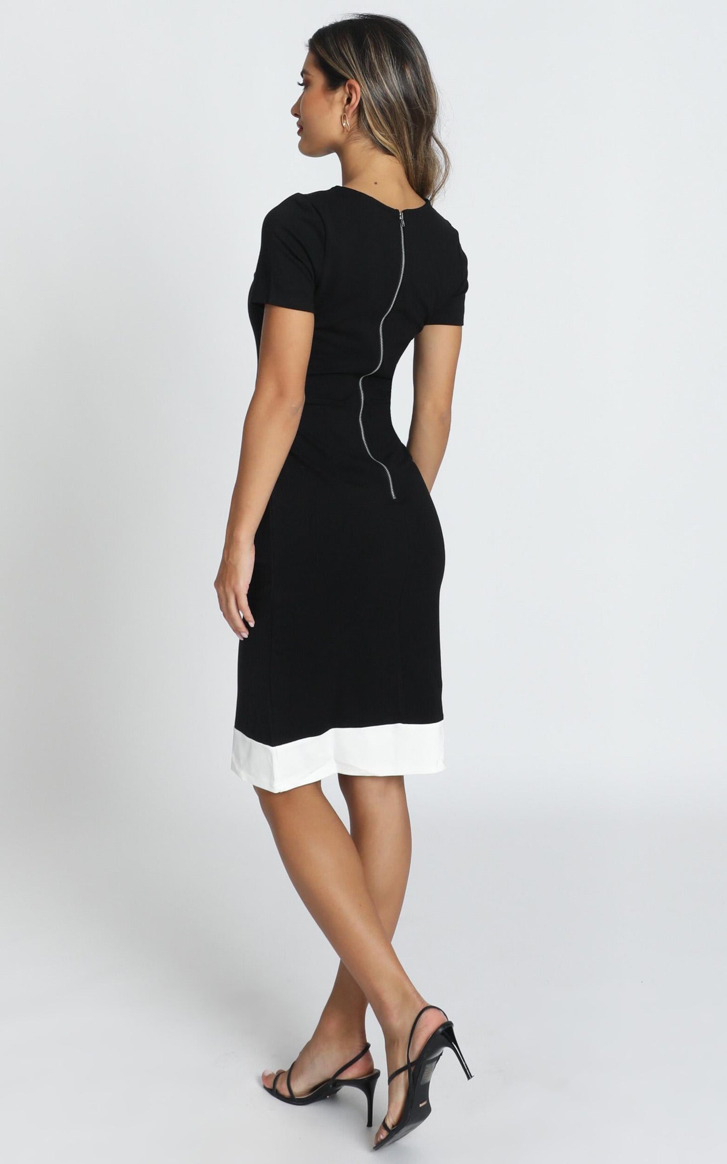 Task Ticker Dress in Black