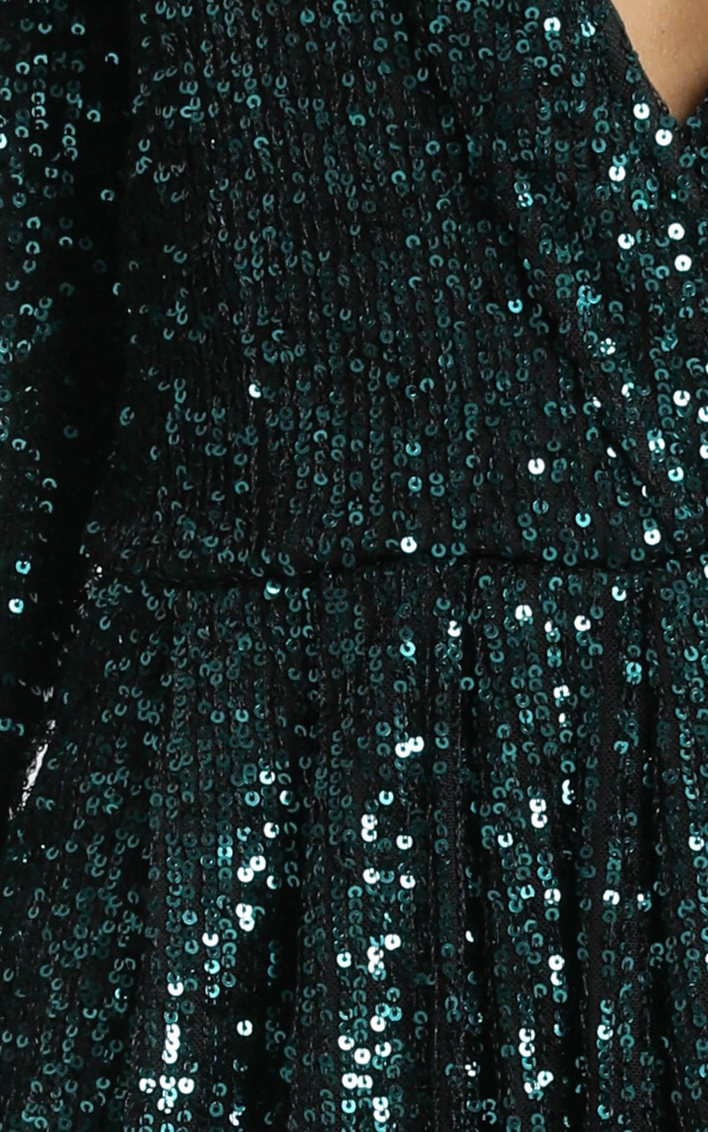 Lioness - Make Your Move Mini Dress in Emerald Green Sequin