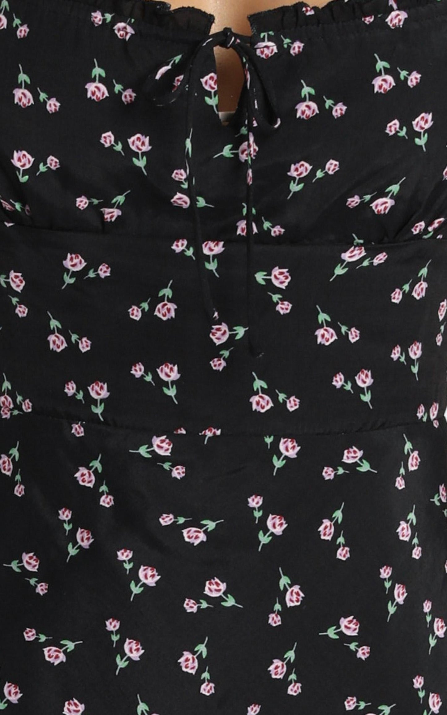 Imani Midi Dress In Black Floral