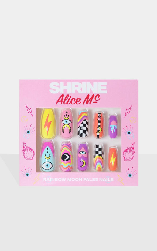 Shrine X Alice Mc - Rainbow Moon False Nails
