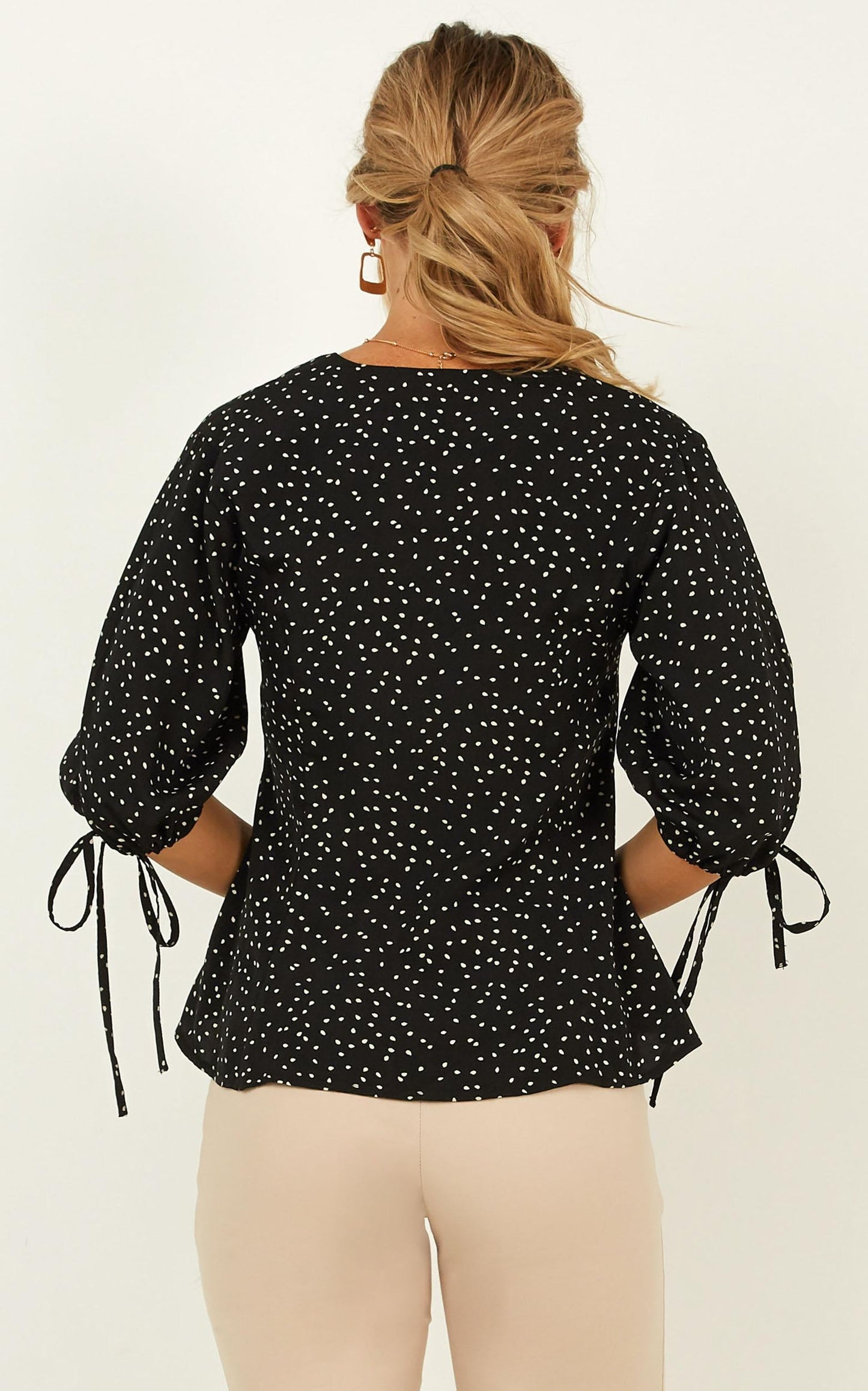 Initiative Top In Black Print