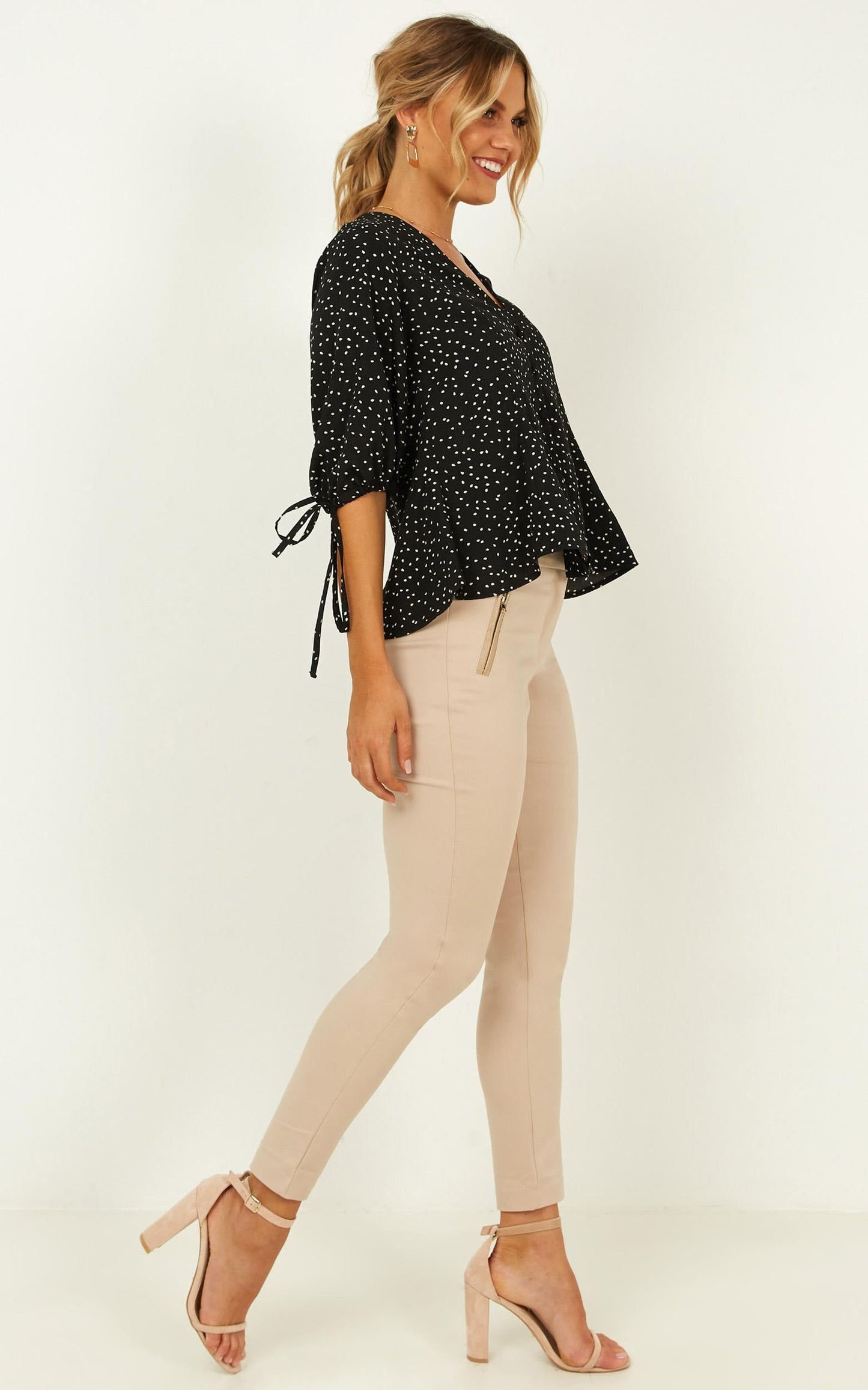 Initiative Top In Black Print