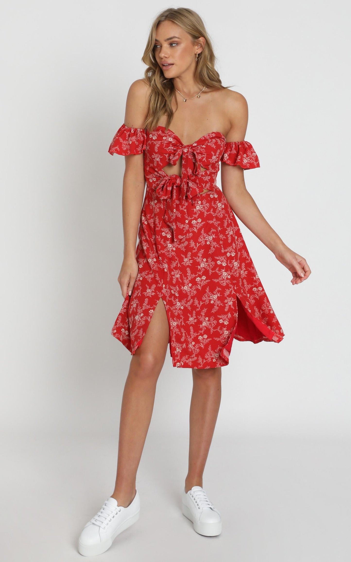 Inner Stylist Dress In Red Floral