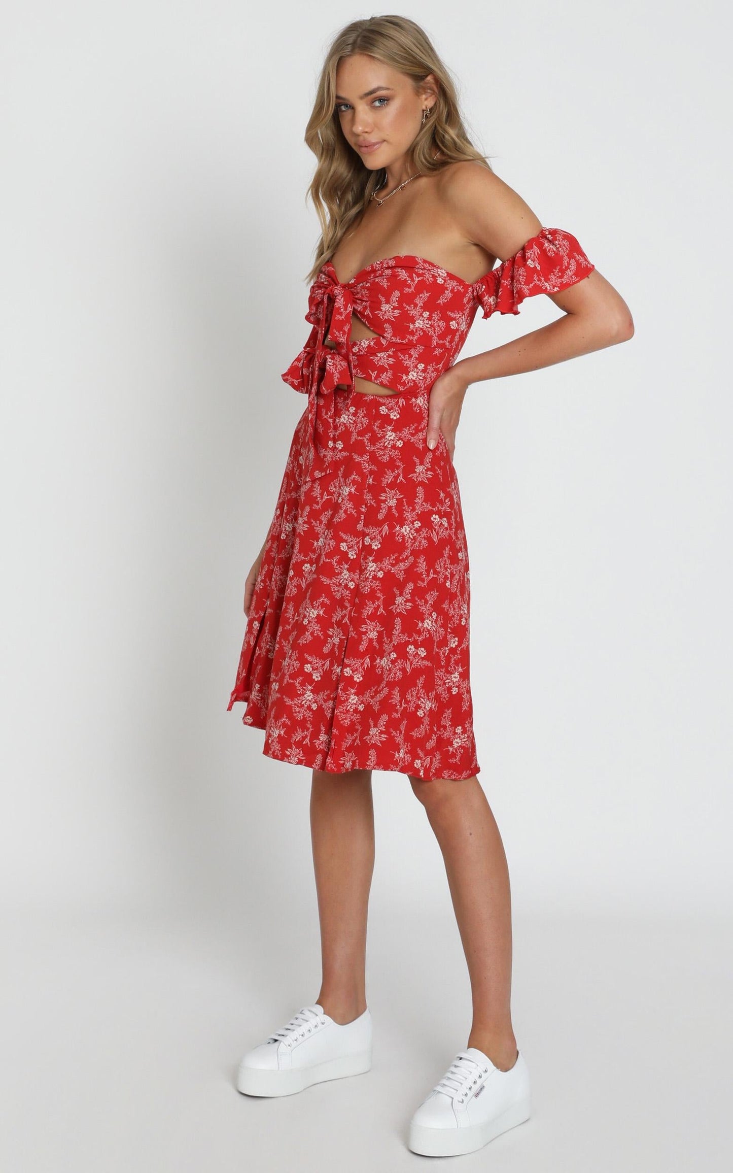 Inner Stylist Dress In Red Floral