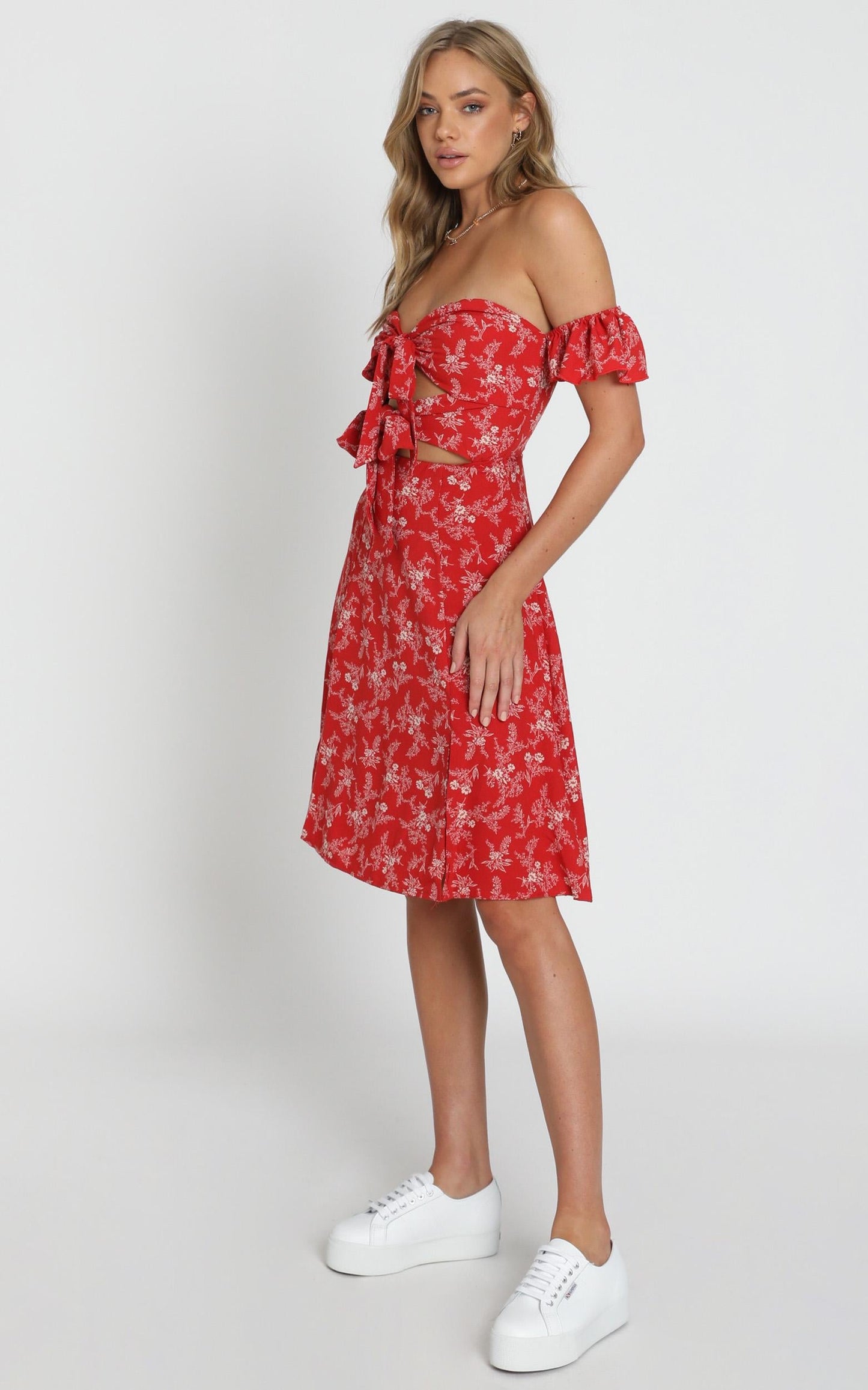 Inner Stylist Dress In Red Floral