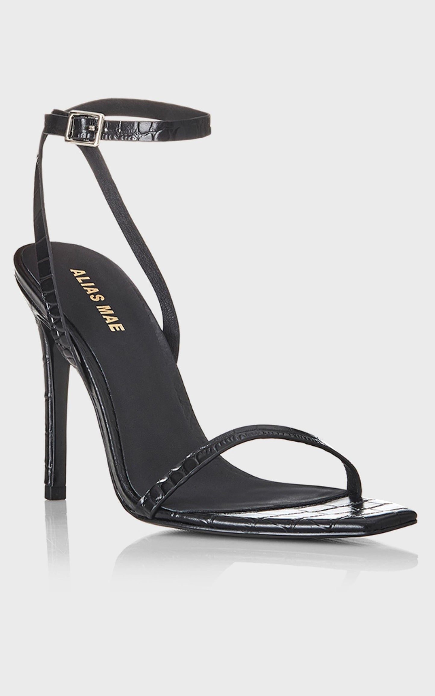 Alias Mae - Isaac Heels in Black Croc