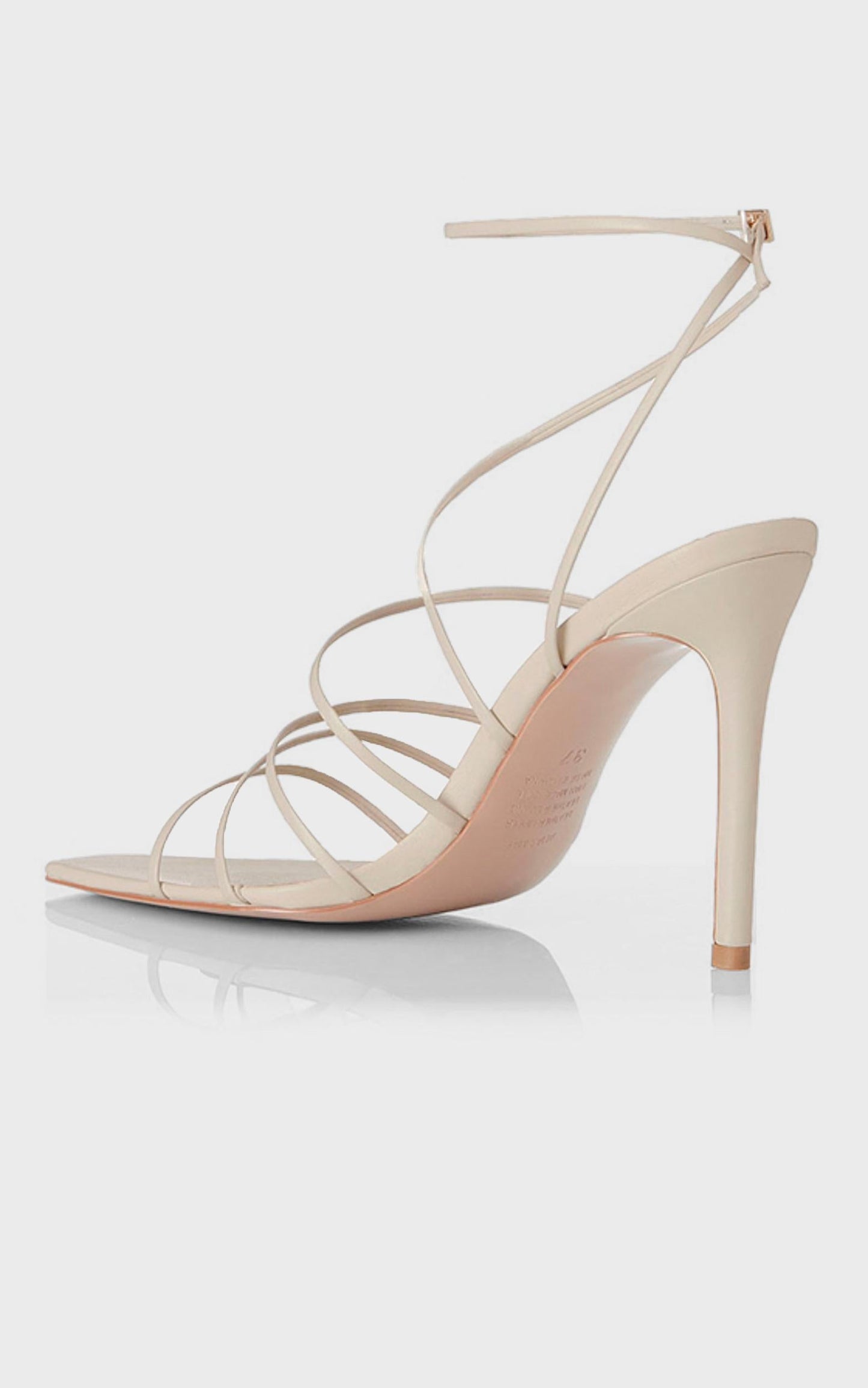 Alias Mae - Isabelle Heel in Ivory Kid Leather